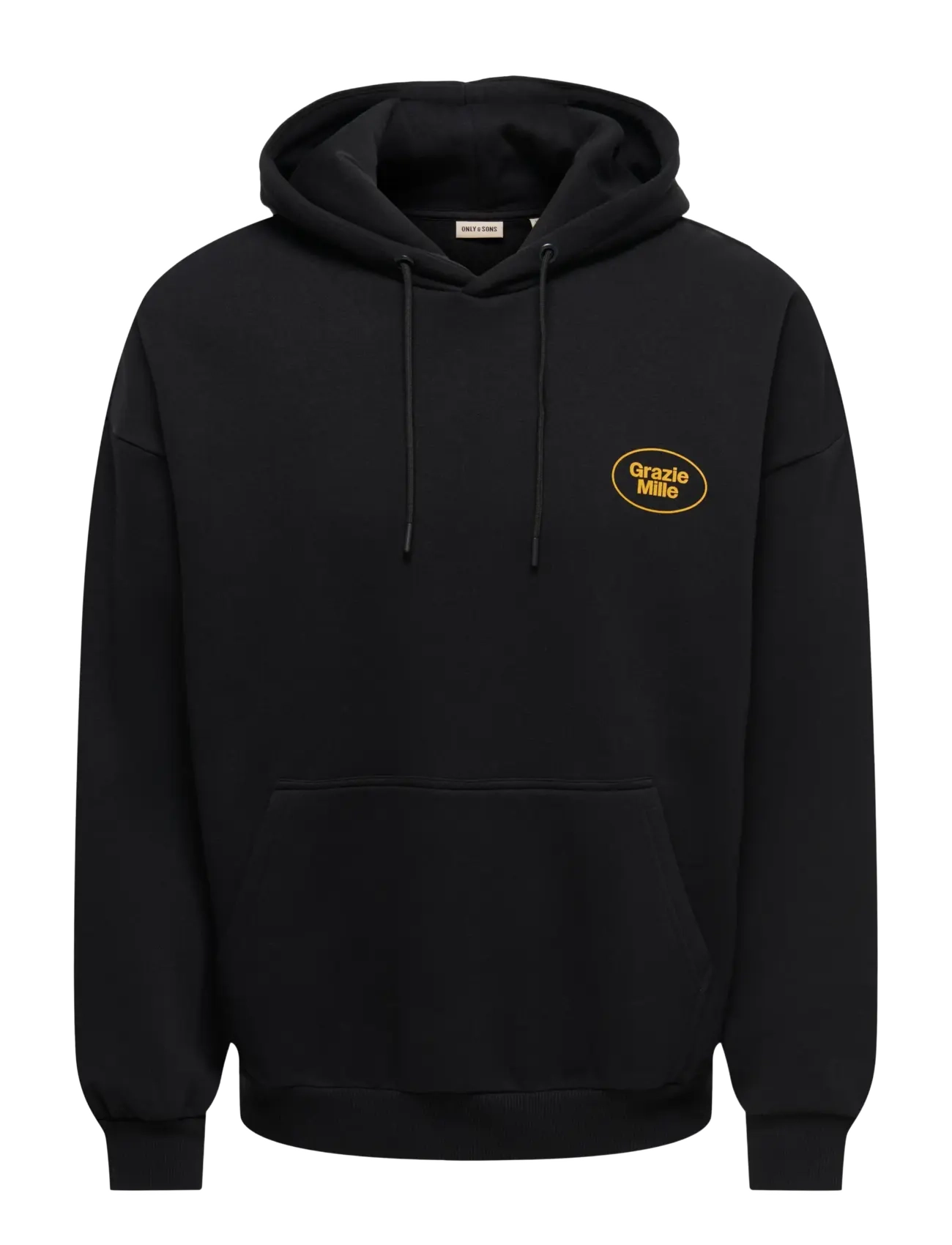 ONLY & SONS - ONSCERES MILANO OVZ LS HOODIE  SWEAT VD - black - 1