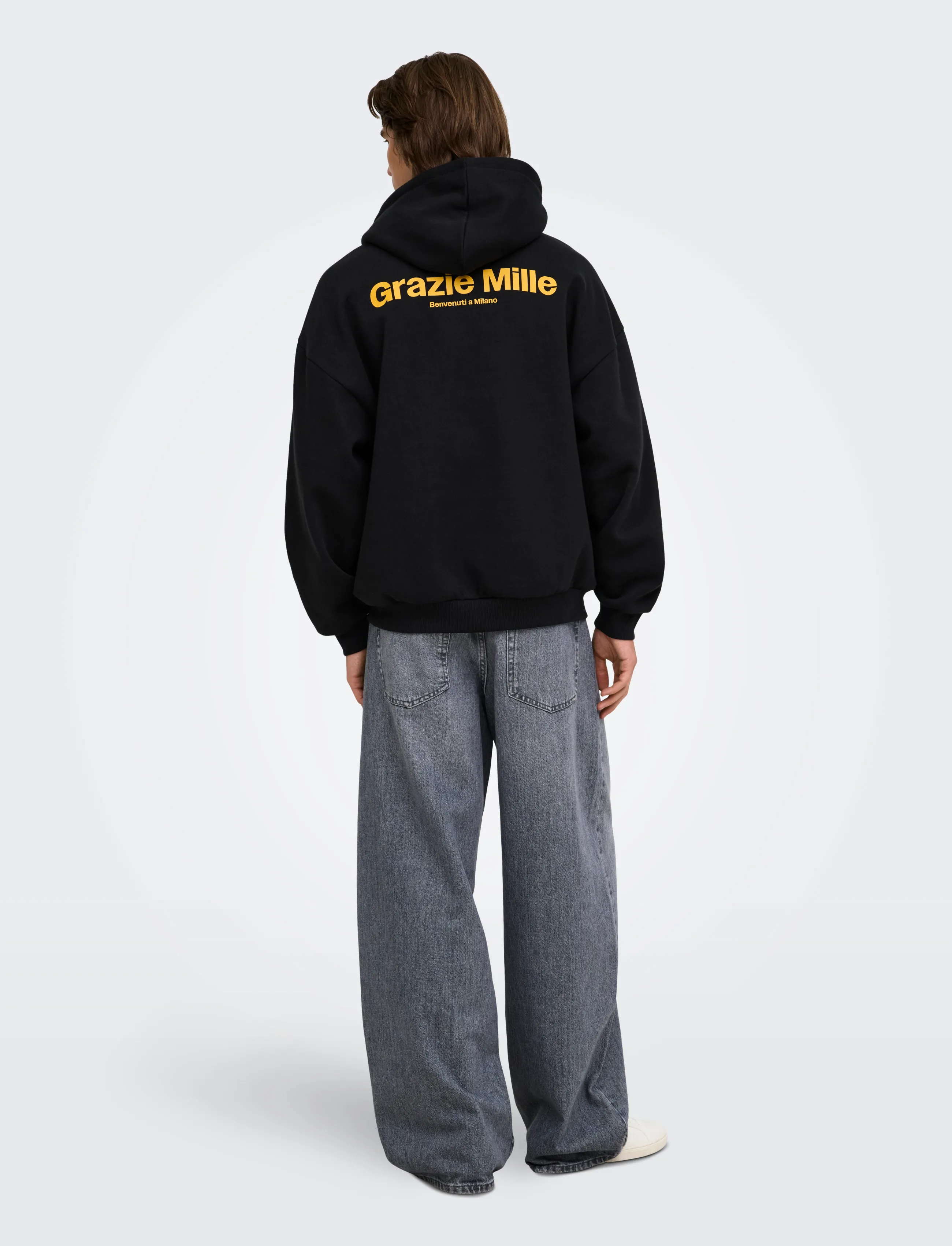 ONLY & SONS - ONSCERES MILANO OVZ LS HOODIE  SWEAT VD - black - 4