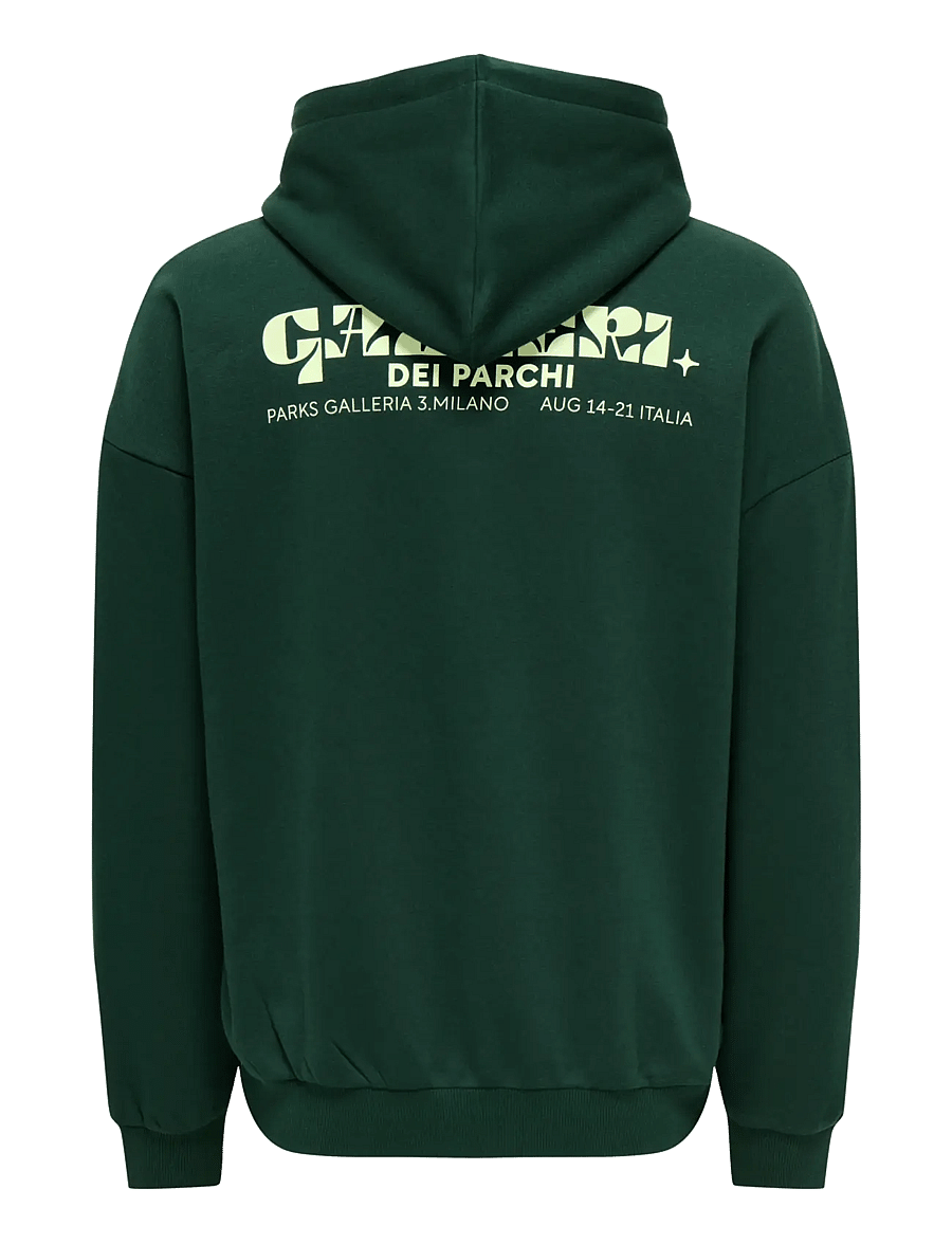 ONLY & SONS - ONSCERES MILANO OVZ LS HOODIE SWEAT VD - džemperiai su gobtuvu - pine grove - 1