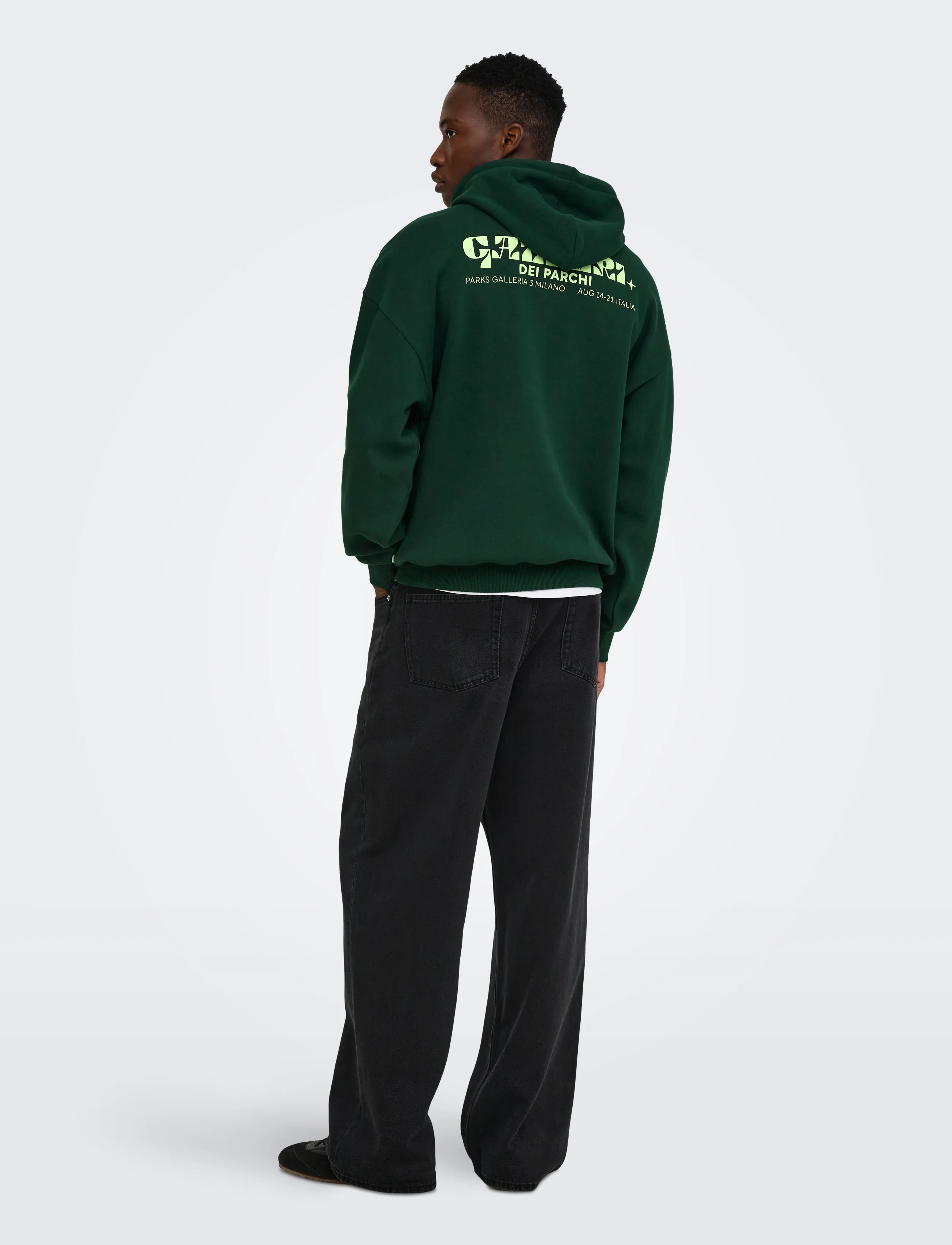 ONLY & SONS - ONSCERES MILANO OVZ LS HOODIE  SWEAT VD - pine grove - 3