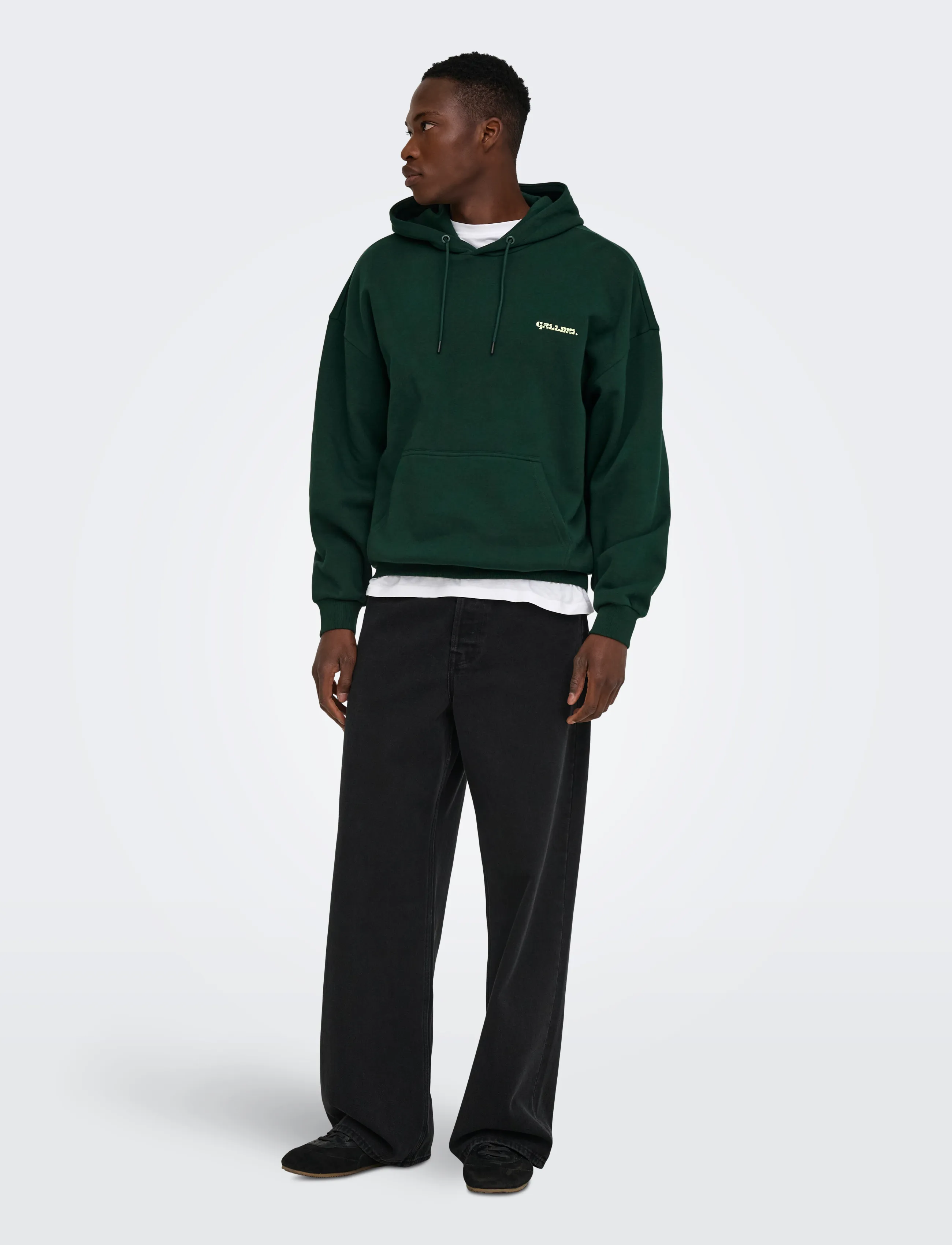 ONLY & SONS - ONSCERES MILANO OVZ LS HOODIE  SWEAT VD - pine grove - 4
