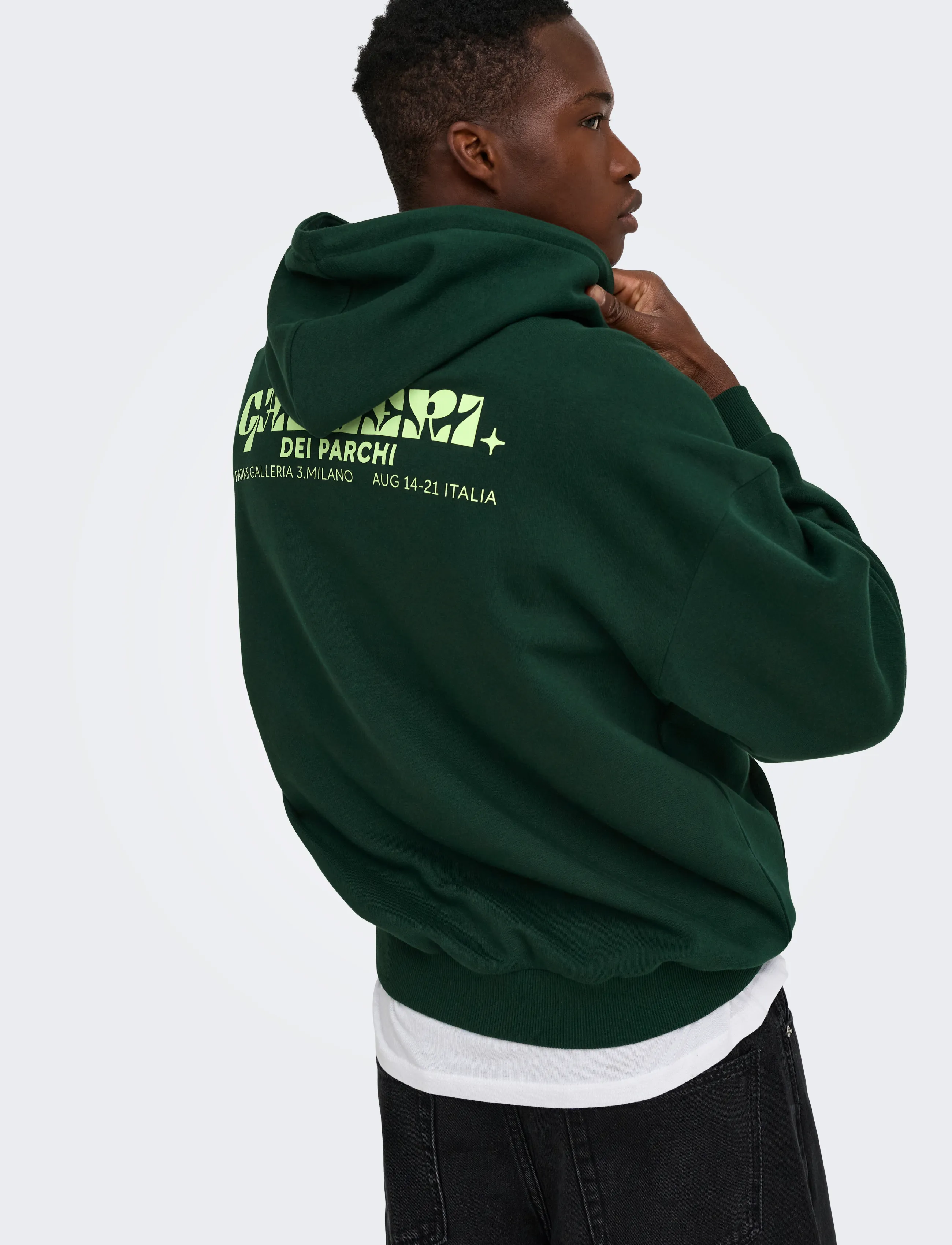 ONLY & SONS - ONSCERES MILANO OVZ LS HOODIE  SWEAT VD - pine grove - 5