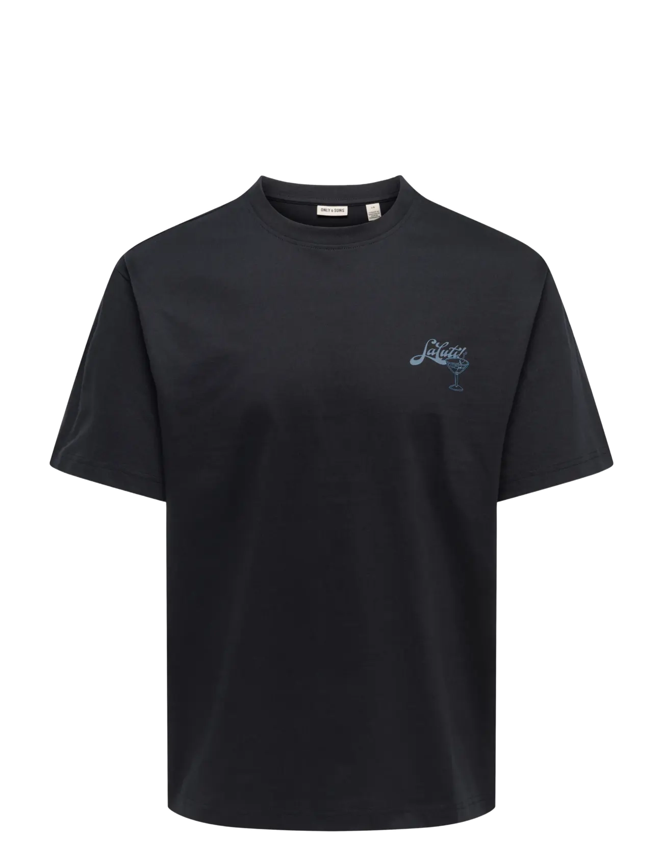 ONLY & SONS ONSFRED BELLISSIMA RLX SS TEE VD - Kleidung - BLACK / black