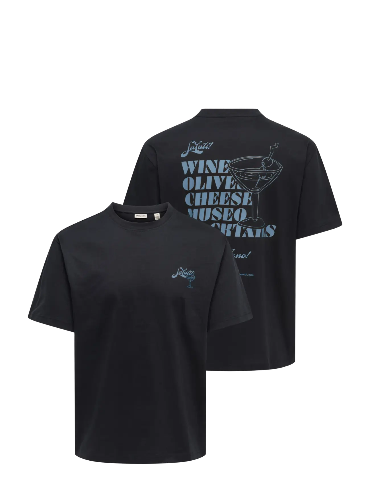 ONLY & SONS - ONSFRED BELLISSIMA RLX SS TEE VD - black - 2