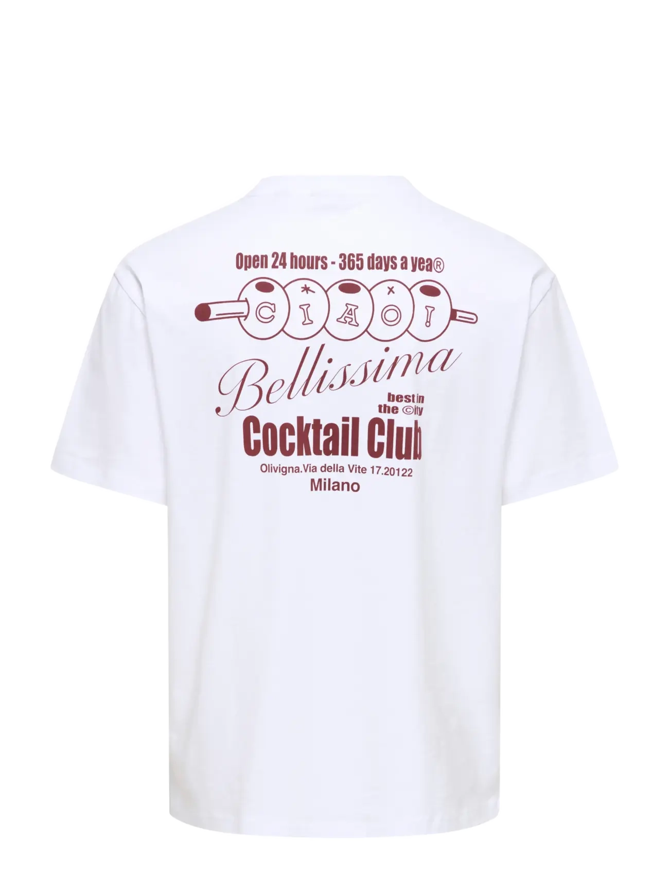 ONLY & SONS - ONSFRED BELLISSIMA RLX SS TEE VD - bright white - 1