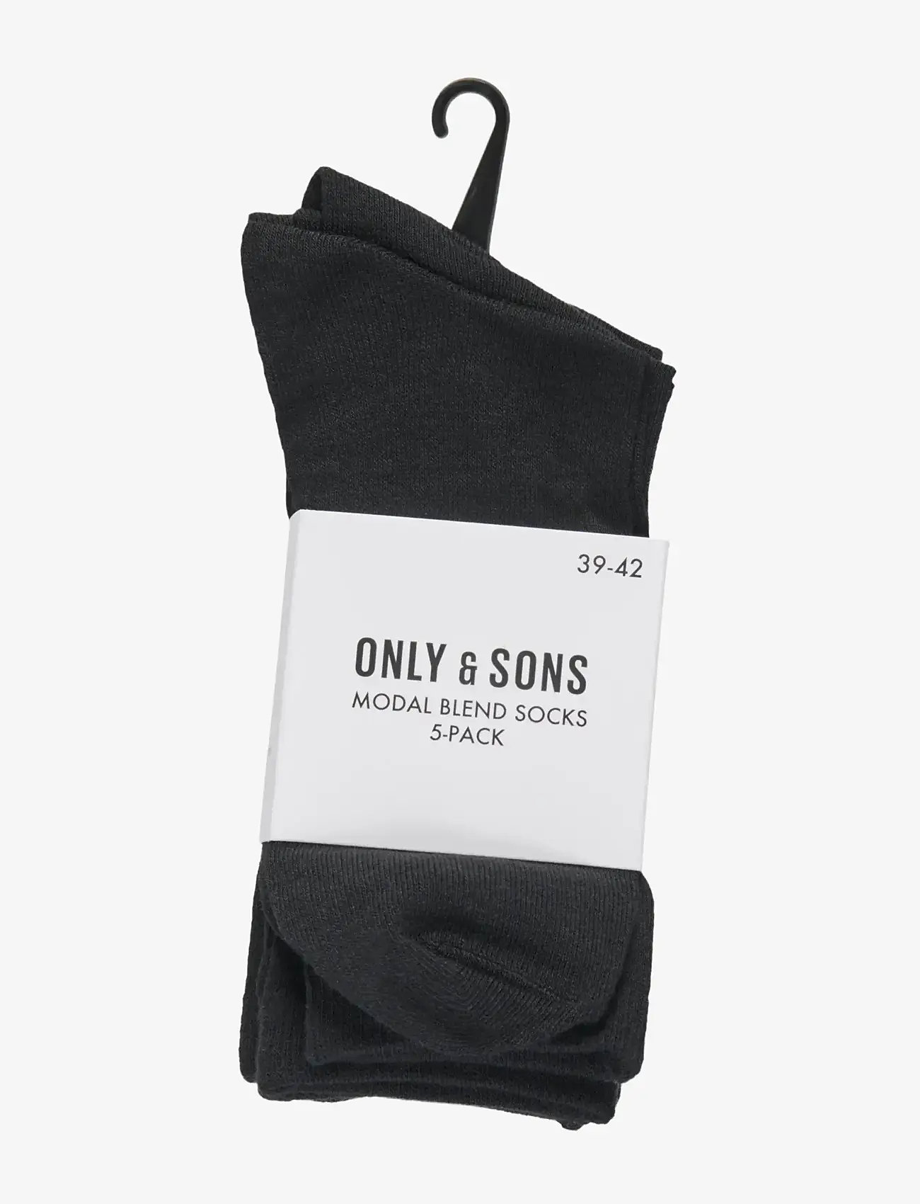 ONLY & SONS - ONSBASIC MODAL SOCK 5 PACK NOOS - die niedrigsten preise - black - 2