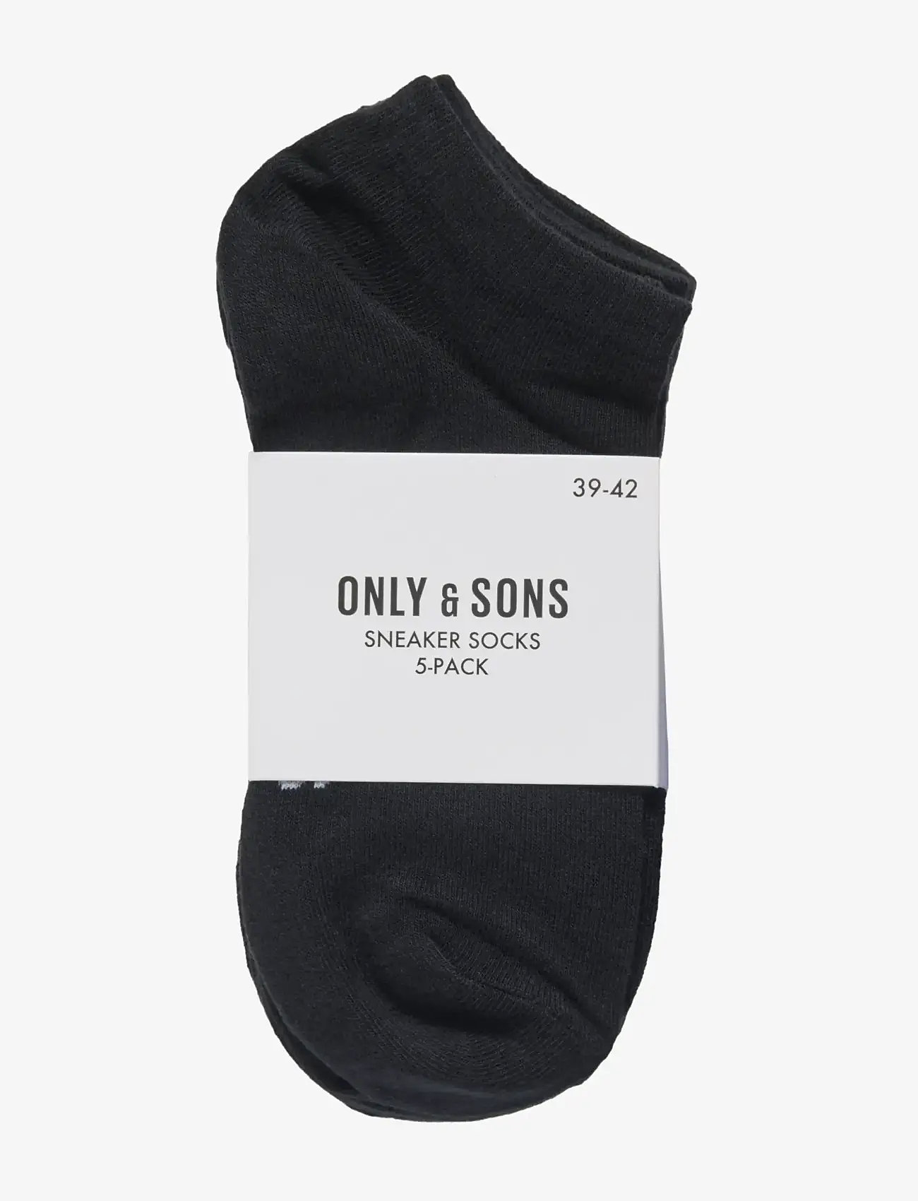 ONLY & SONS - ONSBASIC SNEAKER SOCK 5 PACK NOOS - black - 2