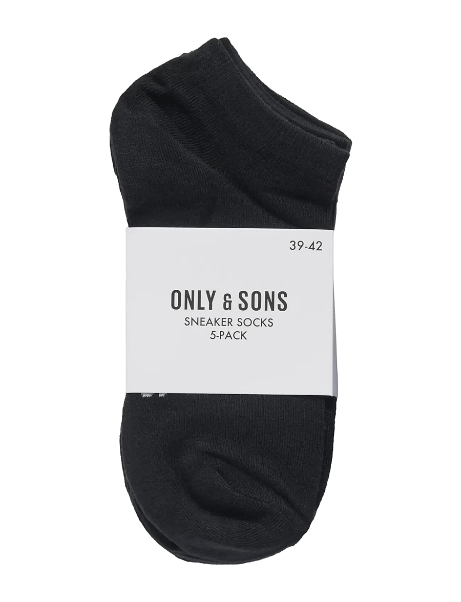 ONLY & SONS - ONSBASIC SNEAKER SOCK 5 PACK NOOS - socken im multipack - black - 2