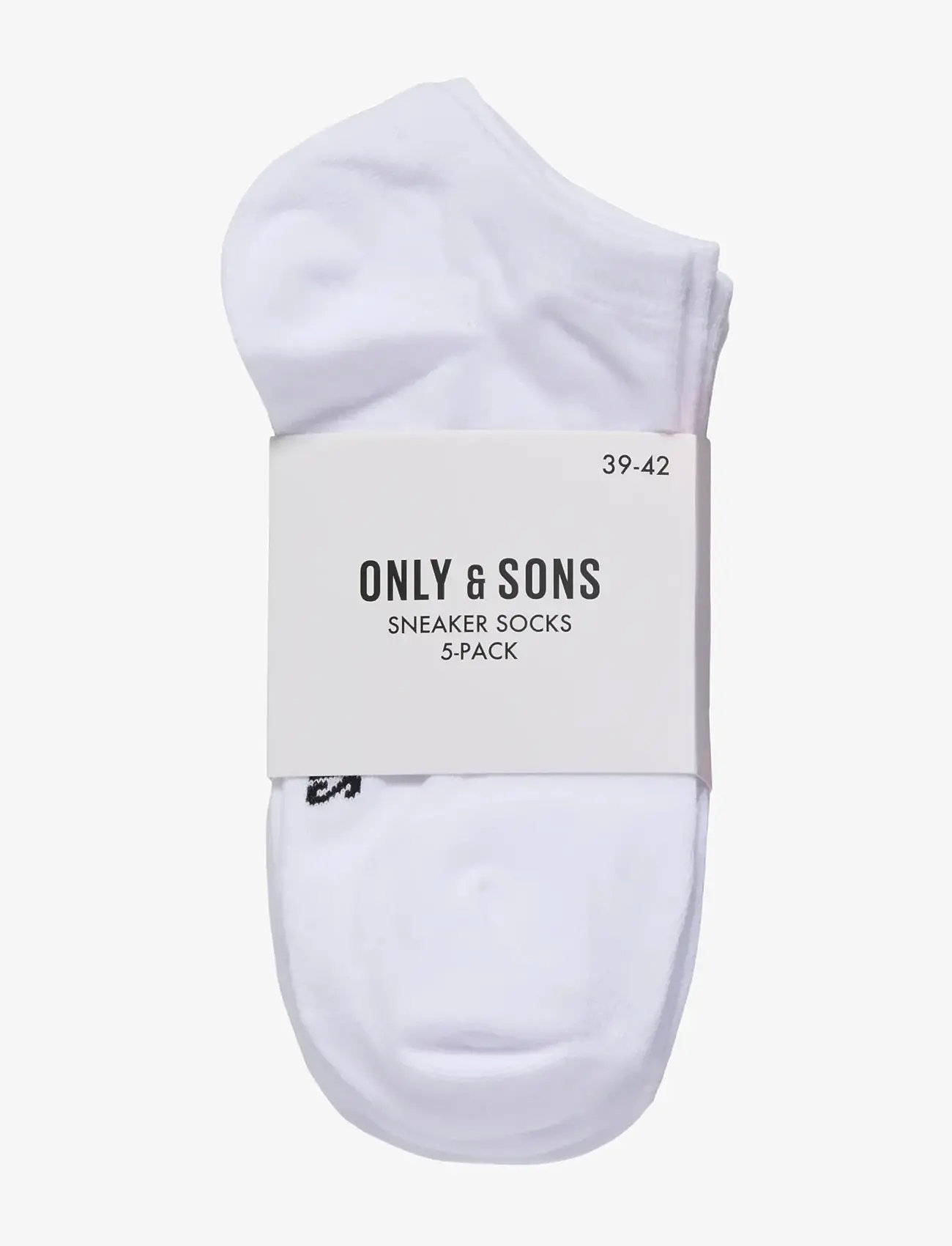 ONLY & SONS - ONSBASIC SNEAKER SOCK 5 PACK NOOS - multipack socks - white - 2