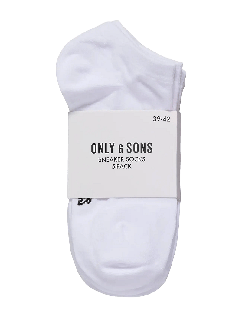 ONLY & SONS - ONSBASIC SNEAKER SOCK 5 PACK NOOS - socken im multipack - white - 2