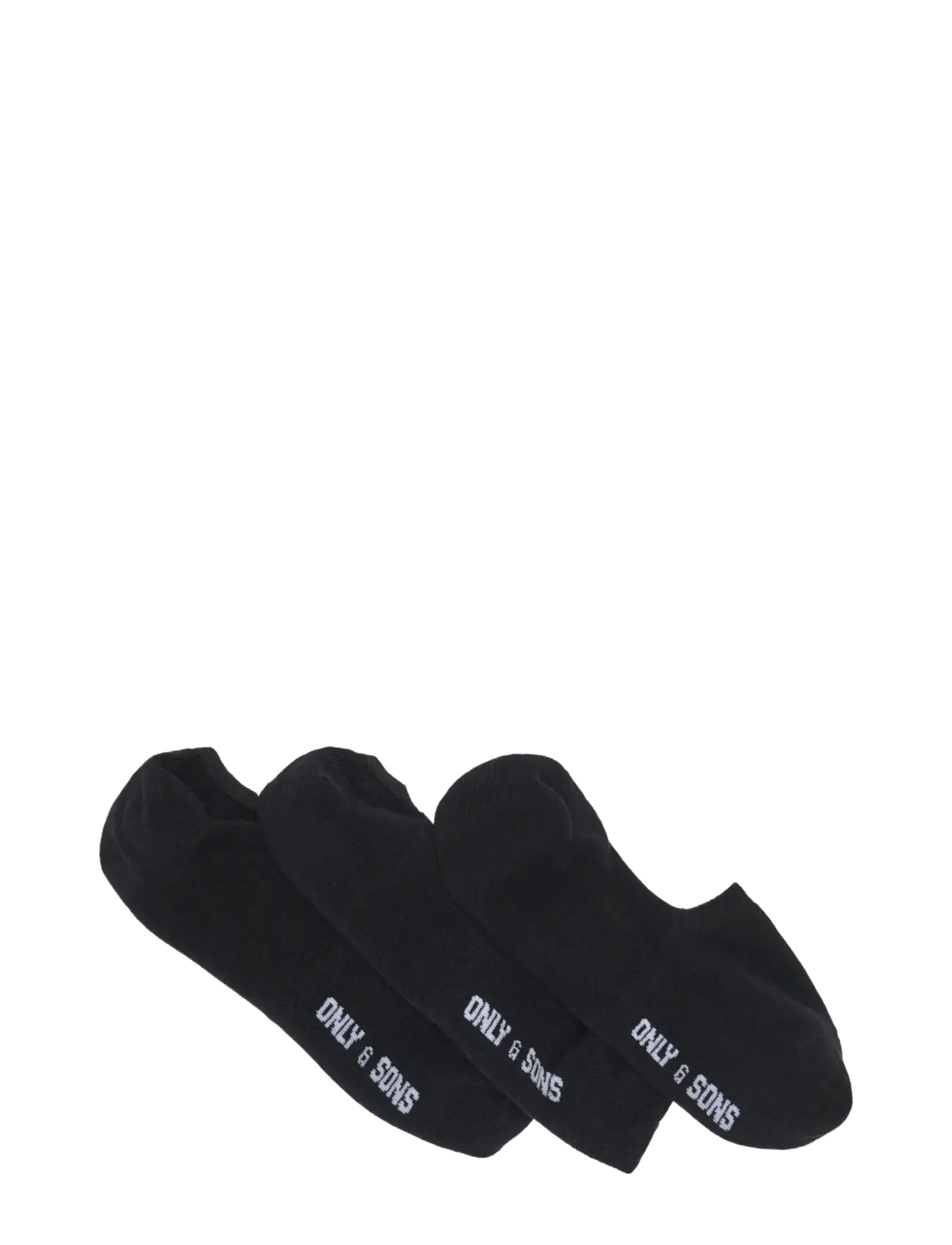 ONLY & SONS Onsbasic Invisible Sock 3 Pack Noos, 43-46, Socks, Schwarz - Ankle Männerswear