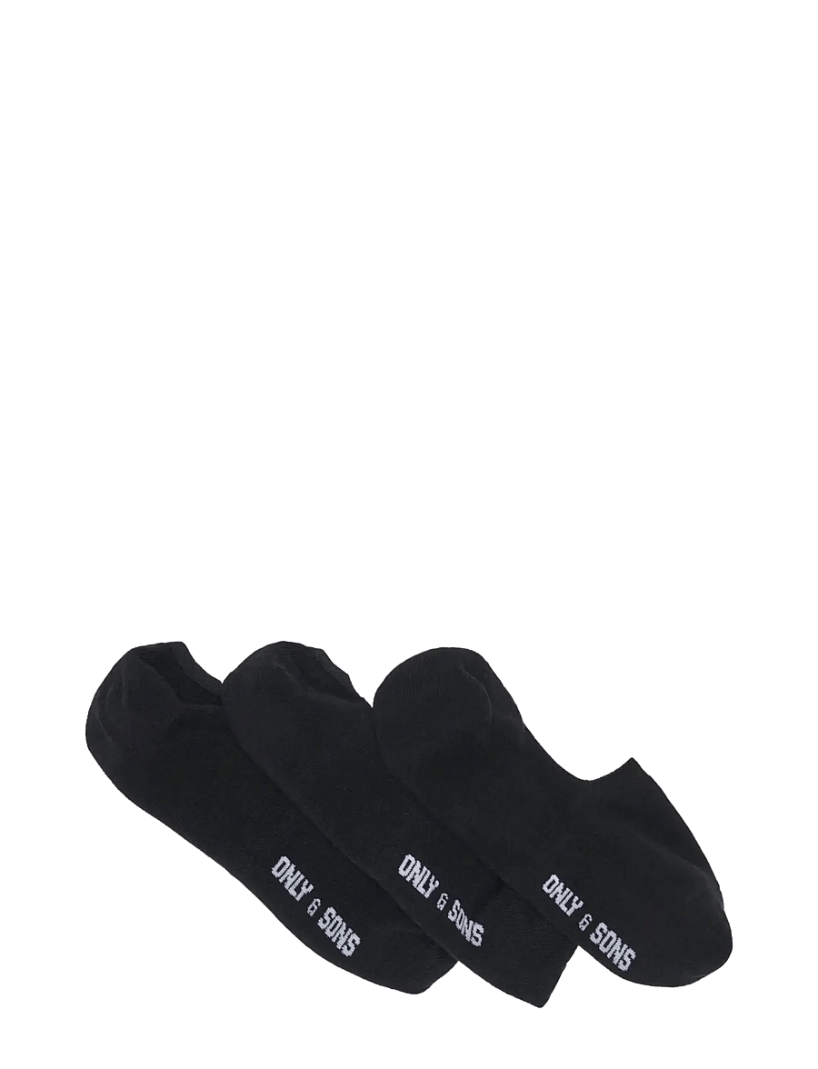 ONLY & SONS - ONSBASIC INVISIBLE SOCK 3 PACK NOOS - socken im multipack - black - 0