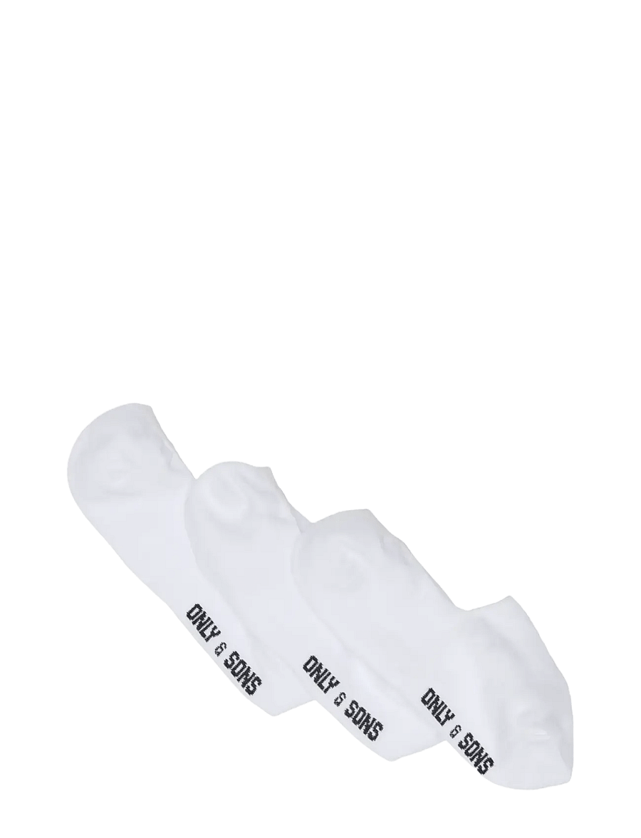 ONLY & SONS - ONSBASIC INVISIBLE SOCK 3 PACK NOOS - socken im multipack - white - 0