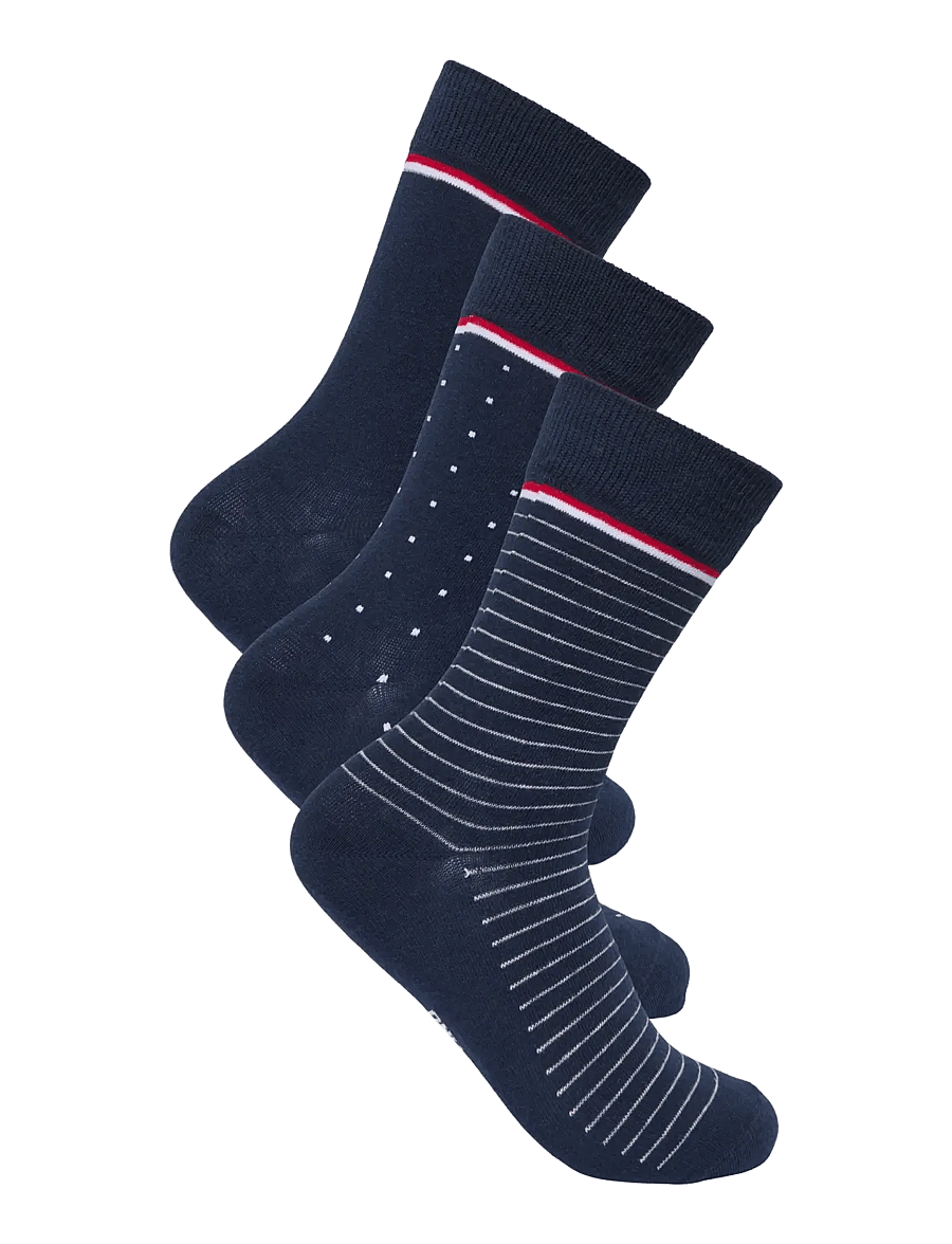 ONLY & SONS - ONSBASIC COTTON SOCK 3 PACK NOOS - tennissocken - navy blazer - 0