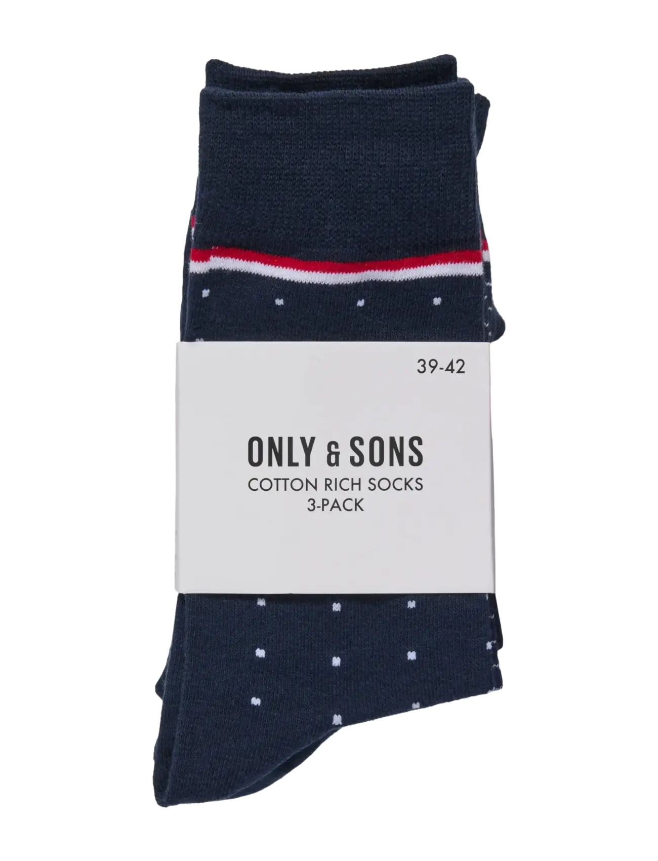 ONLY & SONS - ONSBASIC COTTON SOCK 3 PACK NOOS - madalaimad hinnad - navy blazer - 2