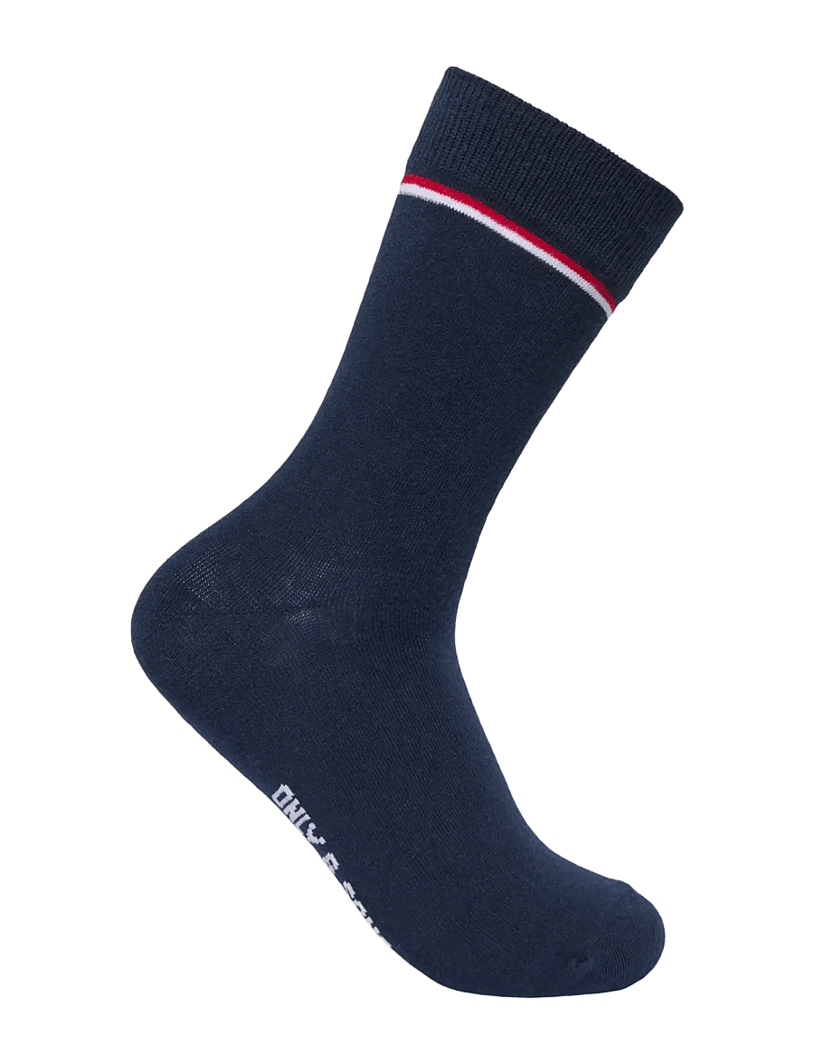 ONLY & SONS - ONSBASIC COTTON SOCK 3 PACK NOOS - tennissocken - navy blazer - 3