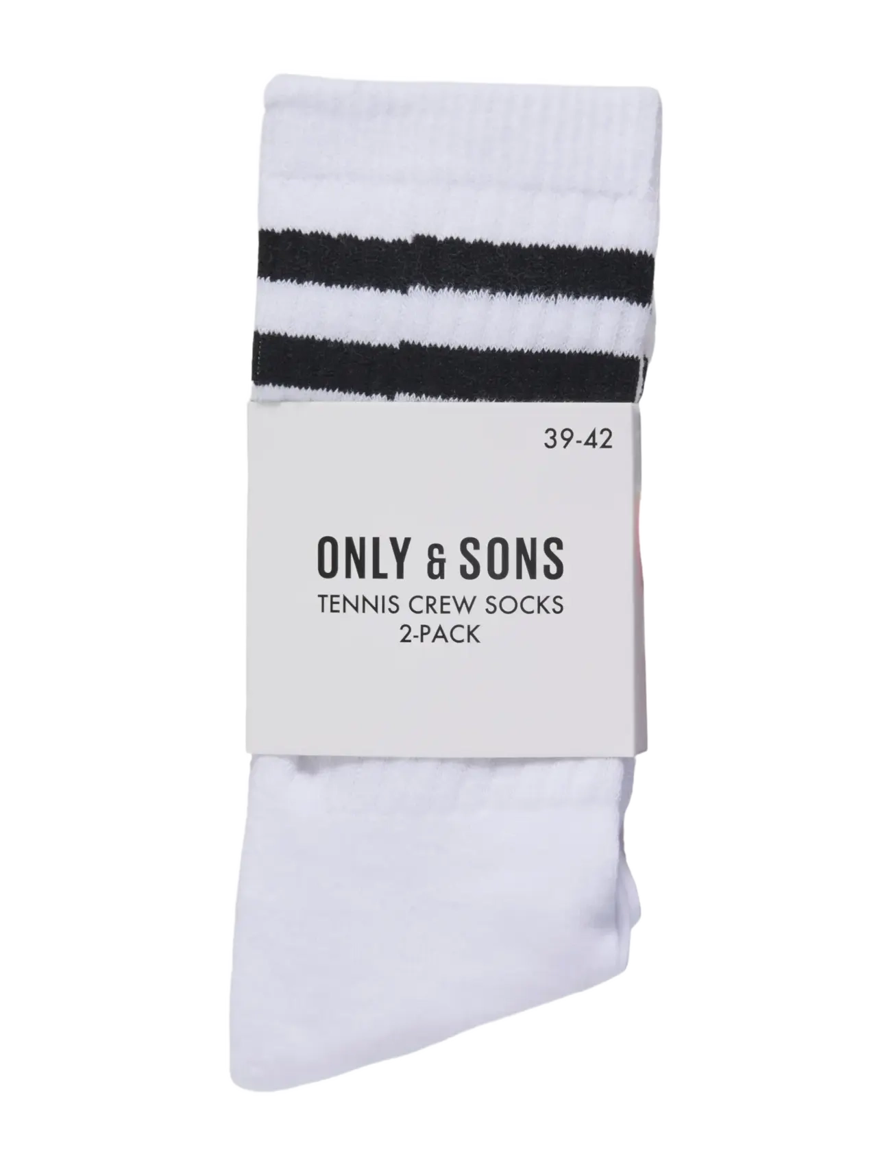 ONLY & SONS - ONSBASIC TENNIS SOCK 2 PACK NOOS - die niedrigsten preise - white - 2