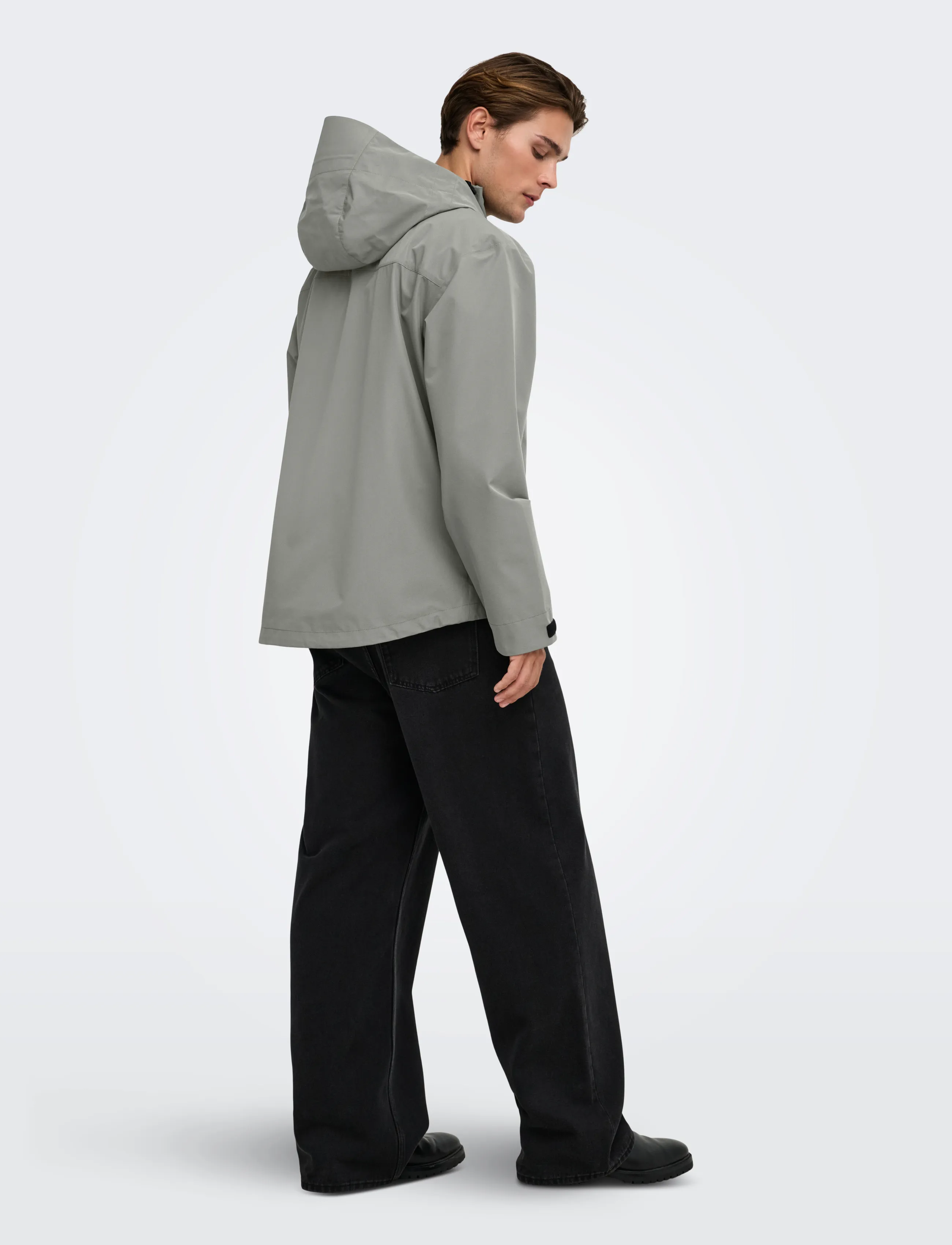 ONLY & SONS - ONSRAZ TECHNICAL SHELL JACKET OTW VD - herbstjacken - castor gray - 3