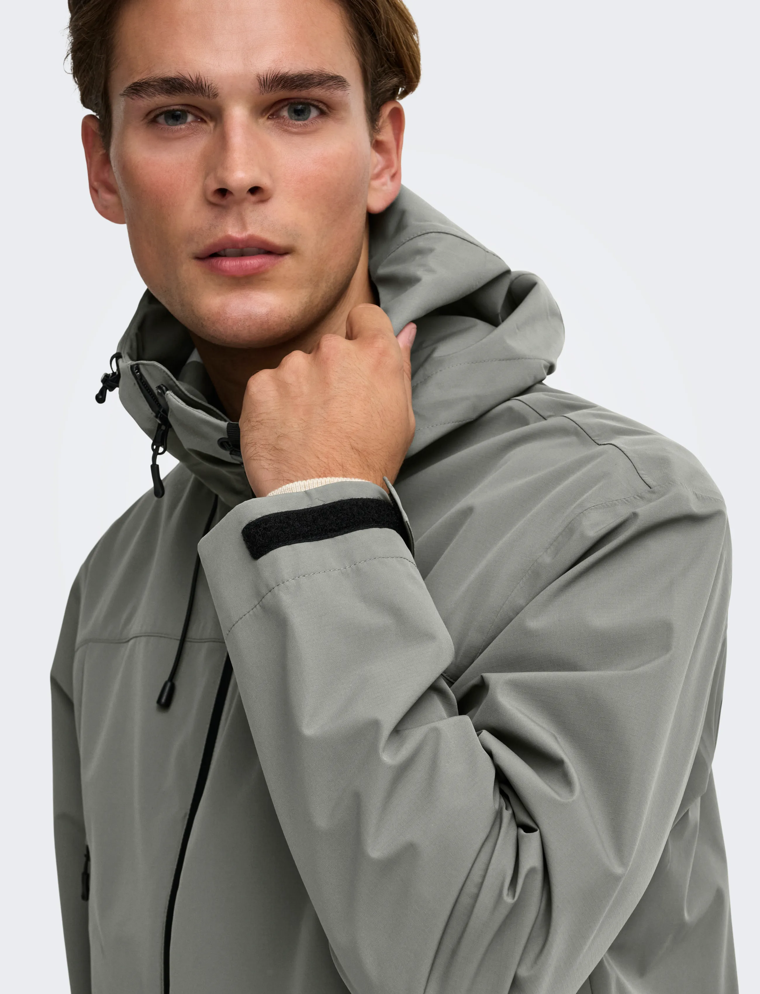 ONLY & SONS - ONSRAZ TECHNICAL SHELL JACKET OTW VD - herbstjacken - castor gray - 5