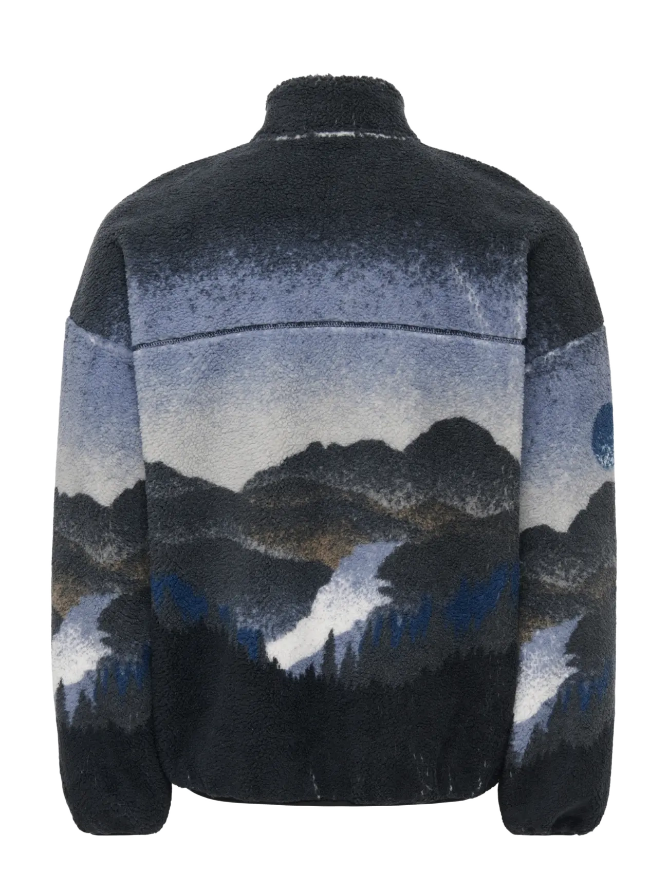 ONLY & SONS - ONSADAM LIFE OVZ LANDSCAPE SHERPA VD - fleecetrøjer - dark navy - 1