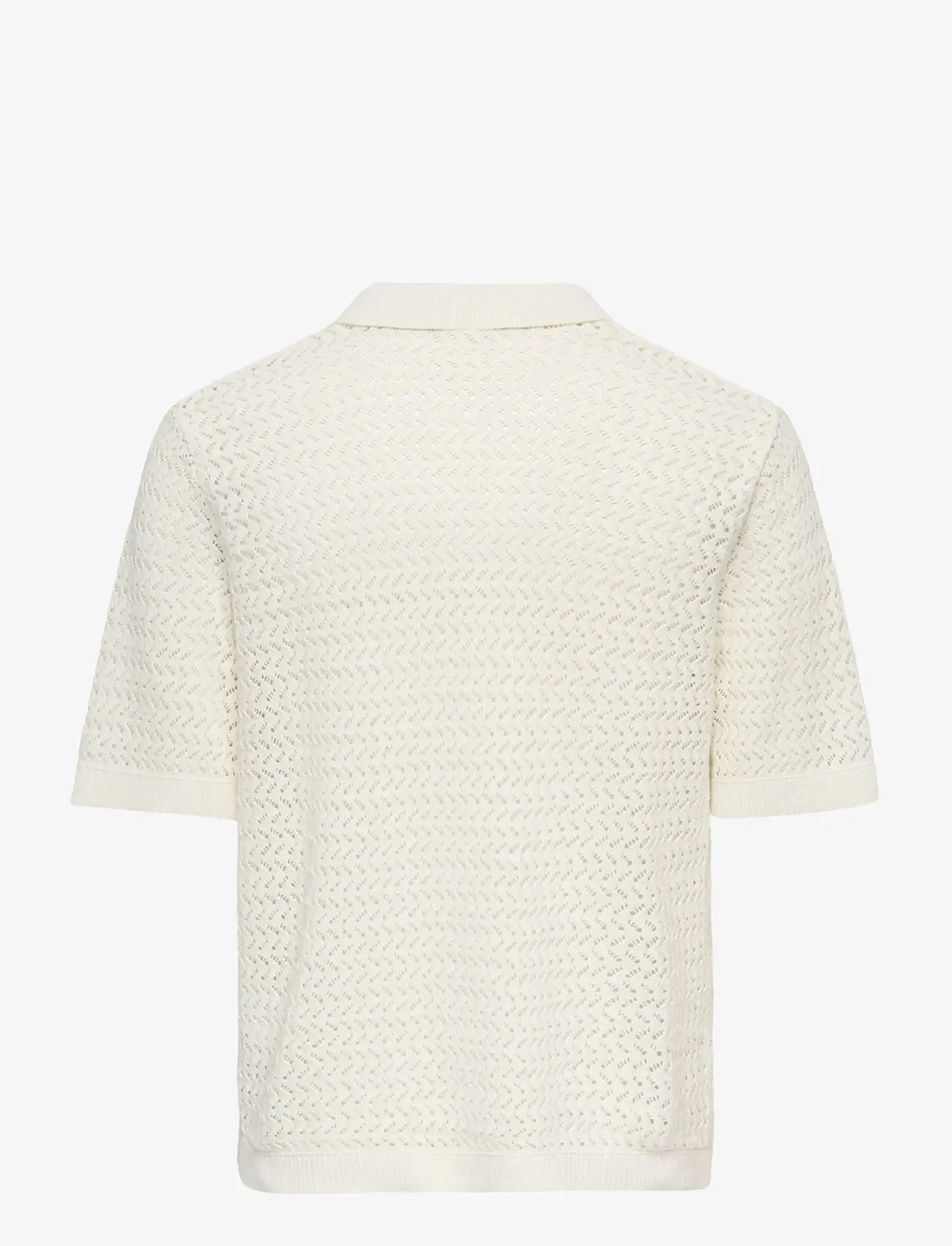ONLY & SONS - ONSNYLE 5 SS SPLIT POLO KNIT CS - die niedrigsten preise - cloud dancer - 2