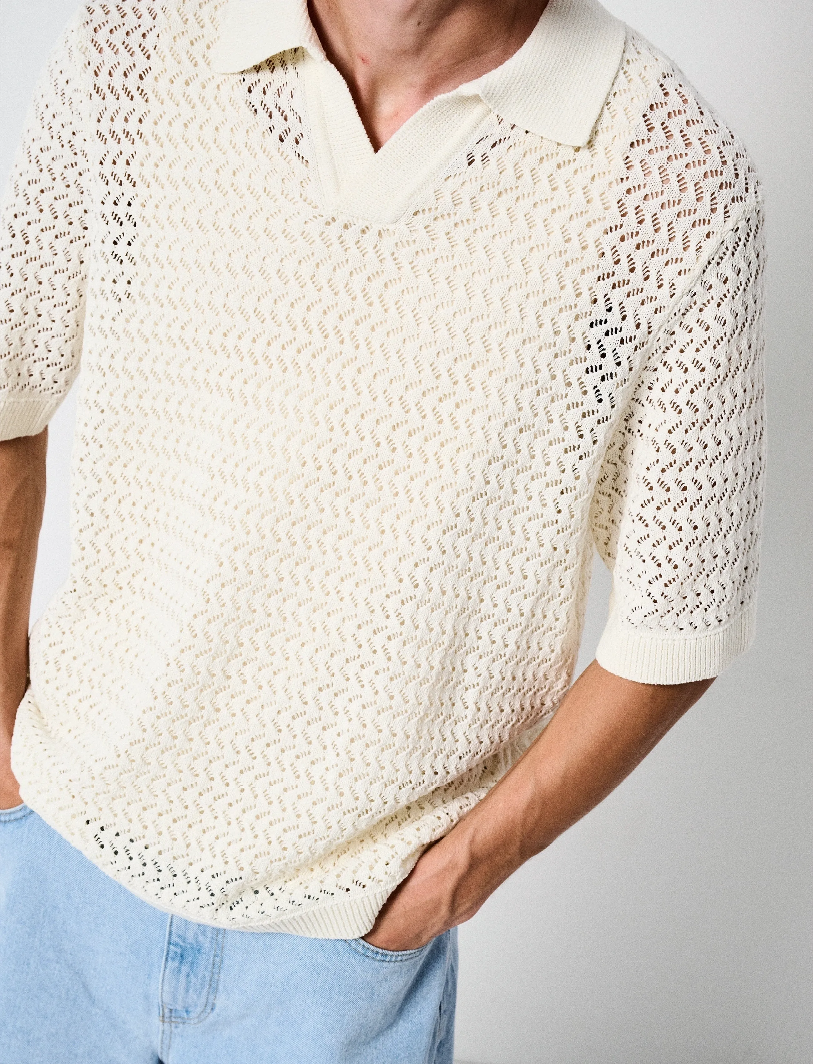 Onsnyle 5 Ss Split Polo Knit Cs 2