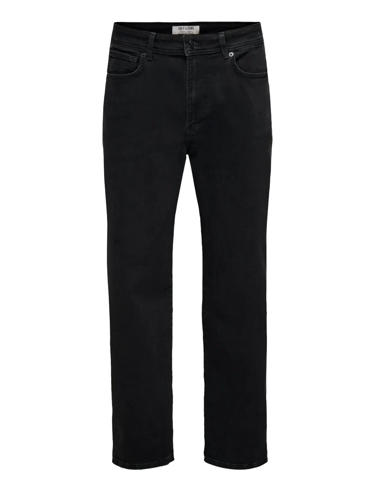 ONLY & SONS ONSFADE SUPER STRETCH BLK 9063 CRO DNM - Vis alt - BLACK DENIM / black