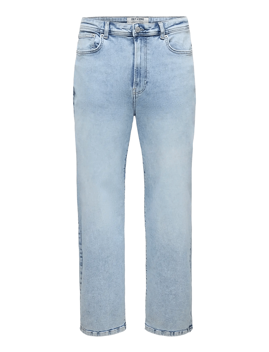 ONLY & SONS - ONSFADE SUPER STRETCH LB 9064 CRO DNM - light blue denim - 0