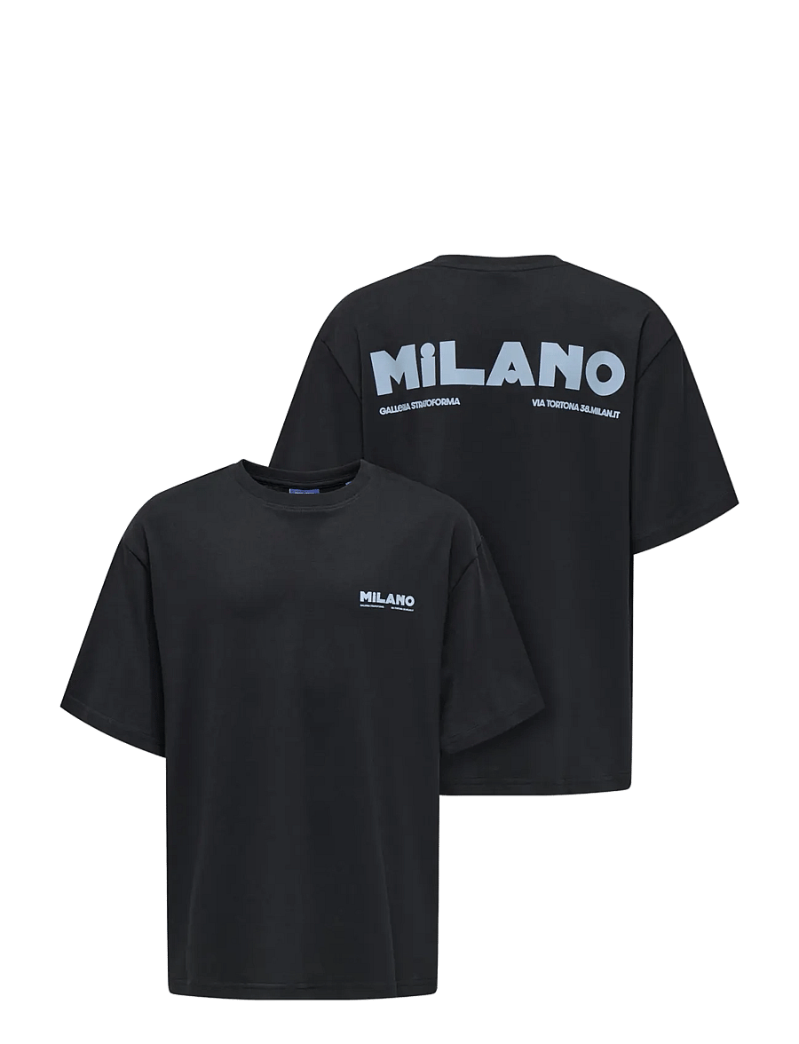ONLY & SONS - OSJFRED MILANO OVZ SS TEE - black - 2