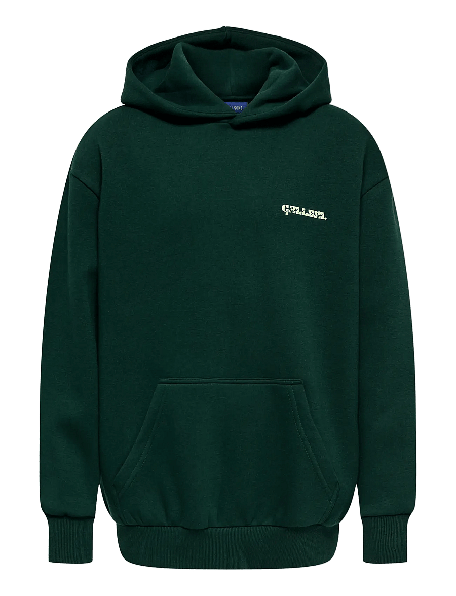 ONLY & SONS - OSJCERES MILANO OVZ LS HOODIE SWEAT - pine grove - 1