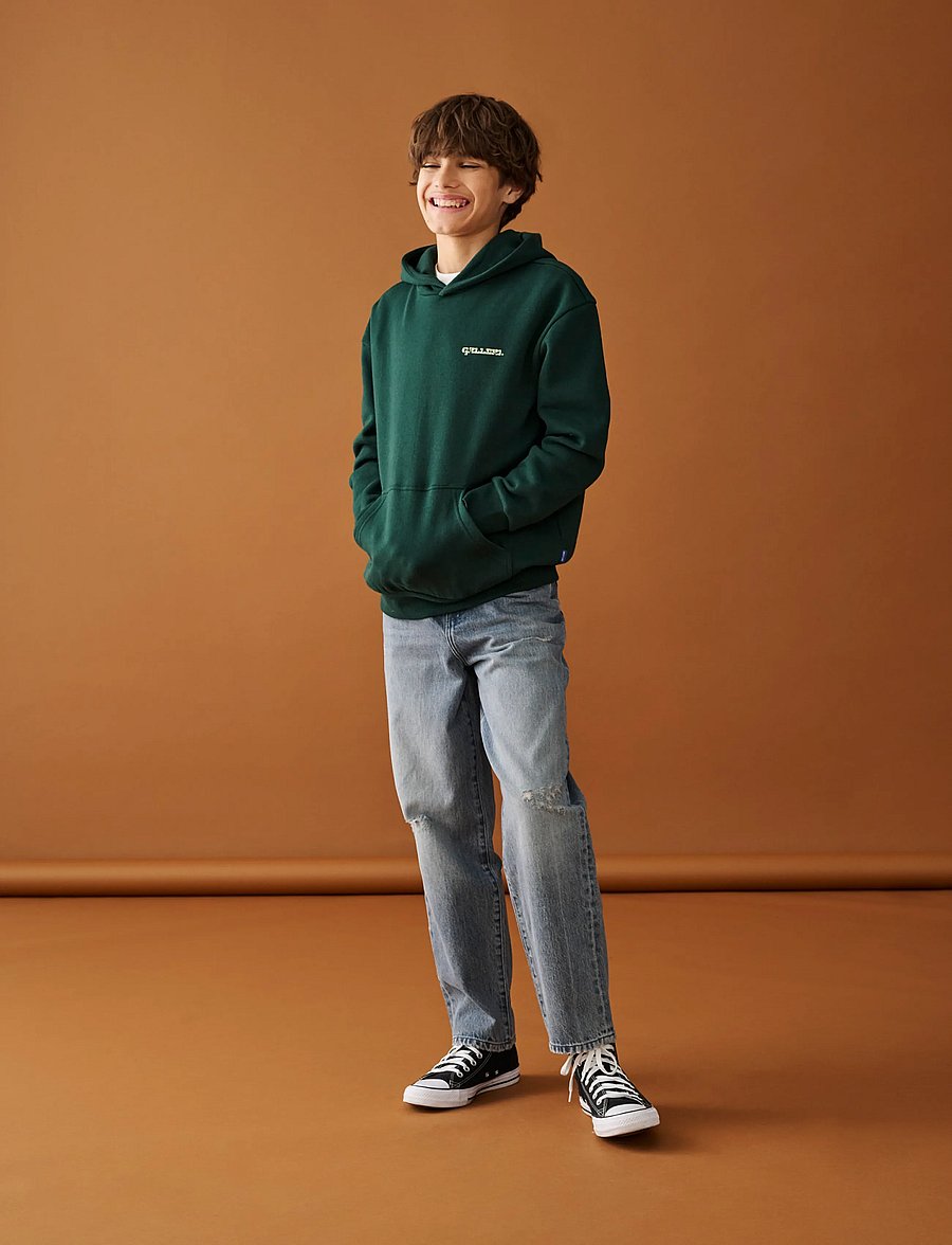 ONLY & SONS - OSJCERES MILANO OVZ LS HOODIE SWEAT - pine grove - 0