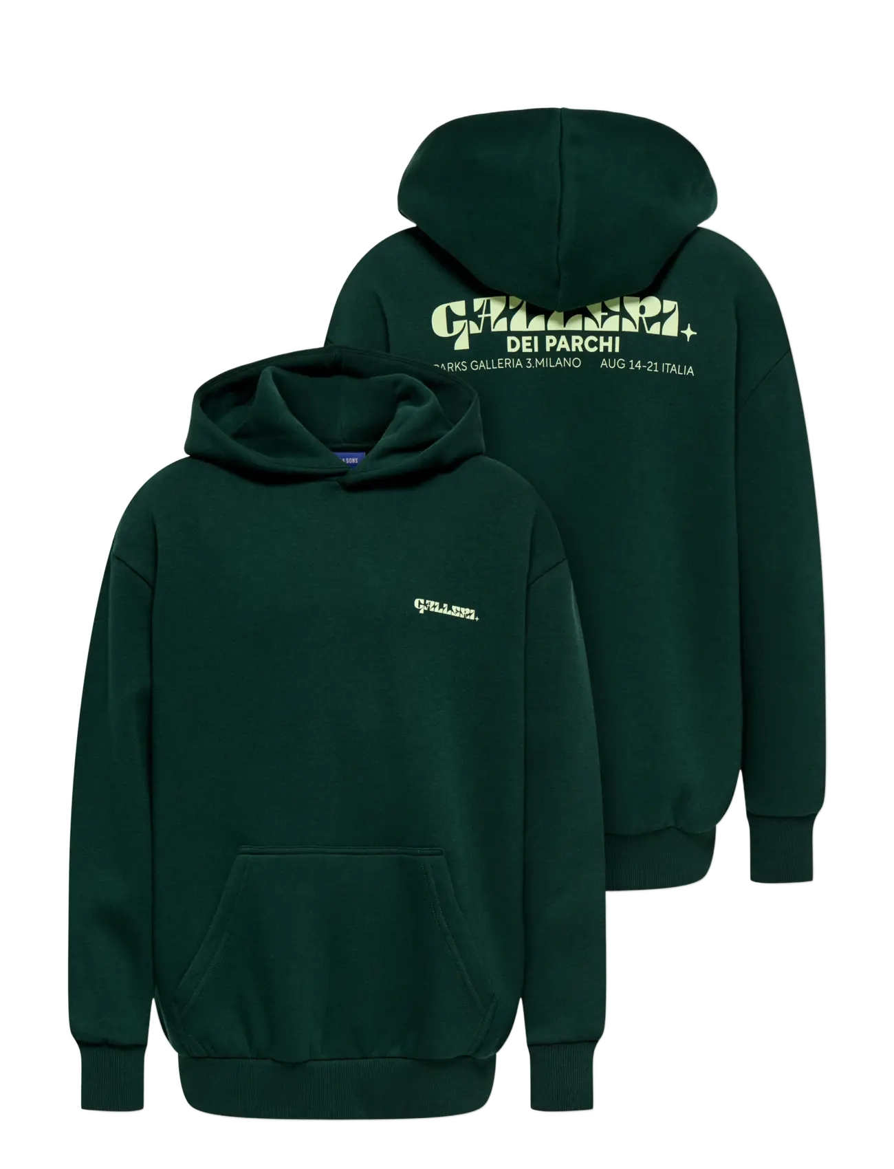 ONLY & SONS - OSJCERES MILANO OVZ LS HOODIE SWEAT - pine grove - 3