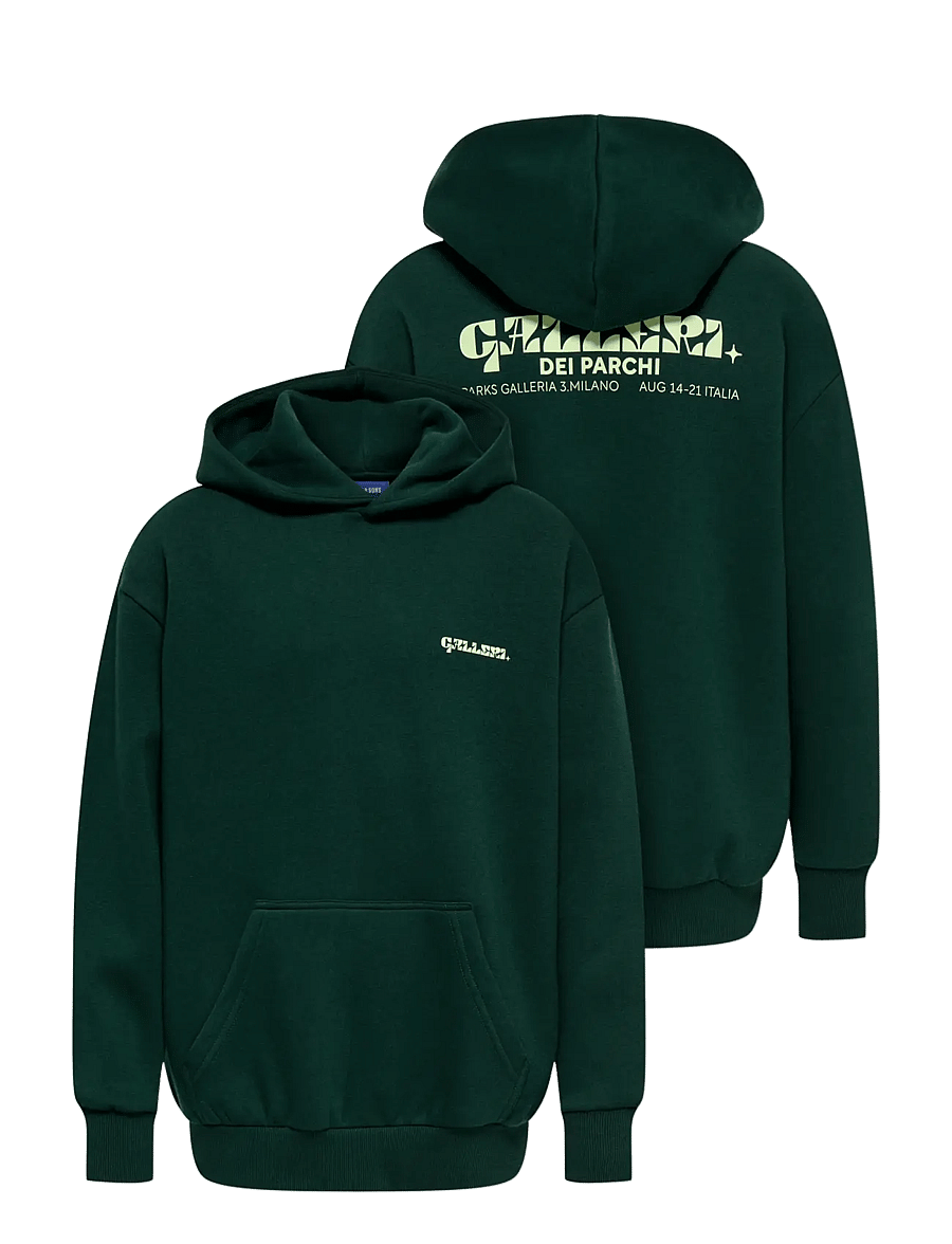 ONLY & SONS - OSJCERES MILANO OVZ LS HOODIE SWEAT - pine grove - 3