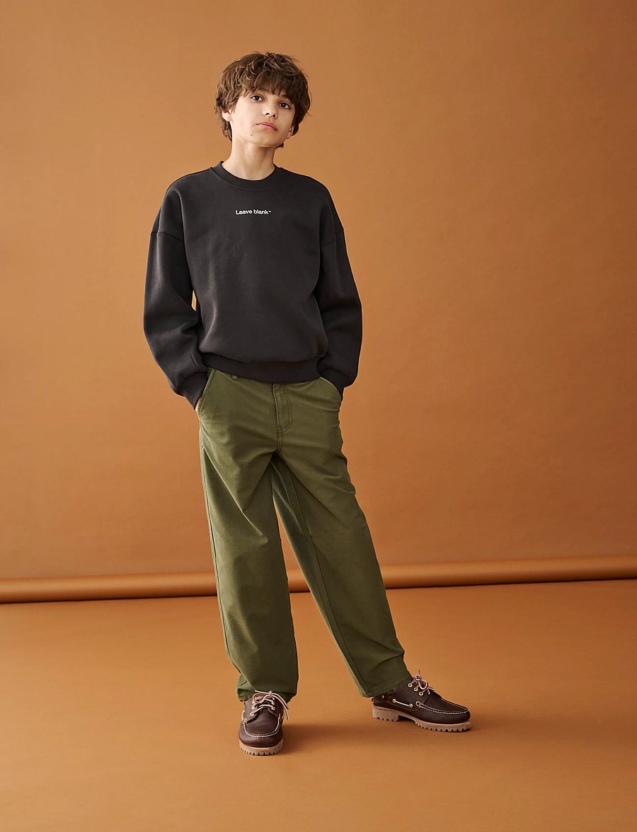 ONLY & SONS - OSJTYSON OVZ LS CREW SWEAT LB - dressipluusid - black onyx - 0