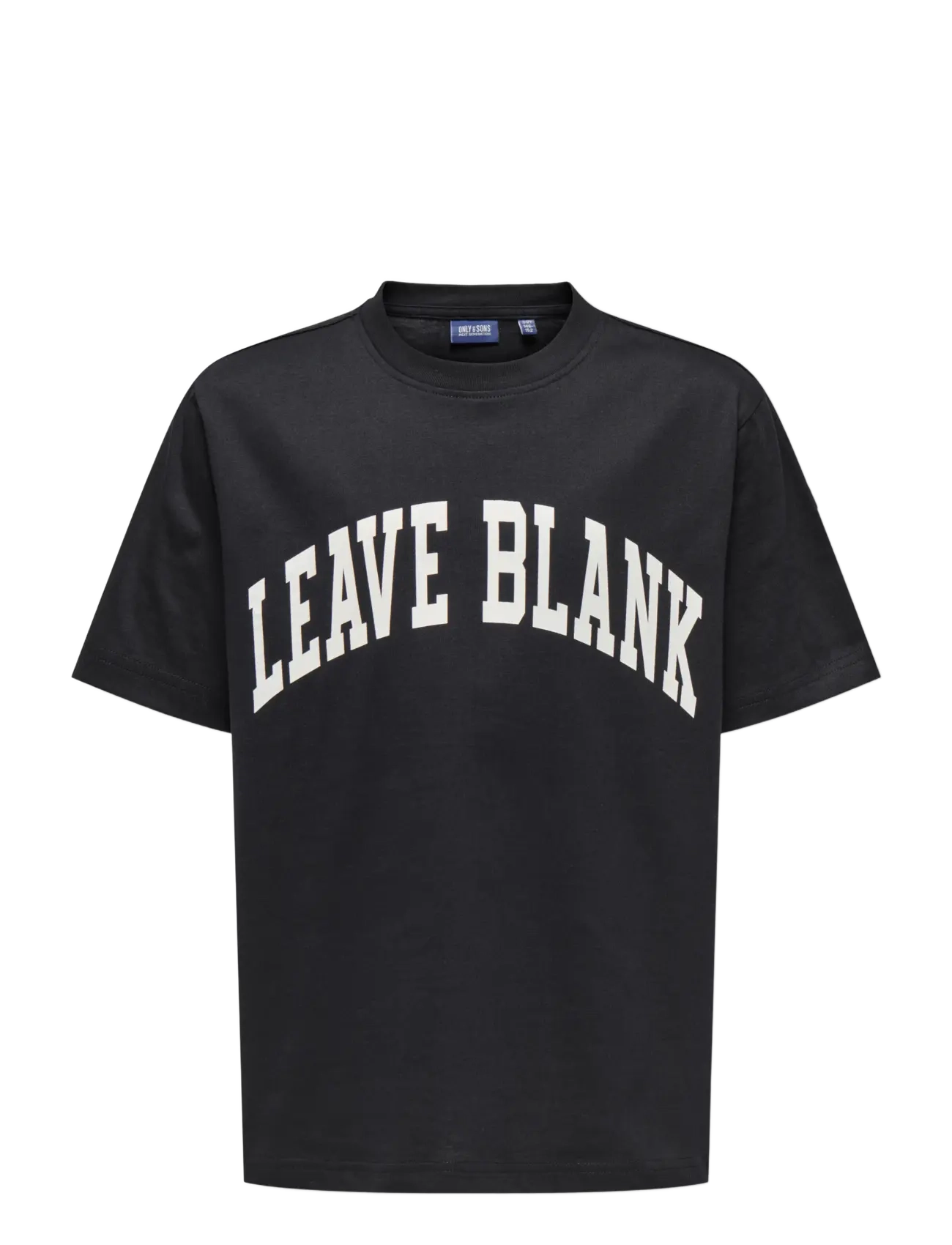 ONLY & SONS OSJFRED LIFE RLX SS TEE LB - Tagasi kooli - BLACK ONYX / black