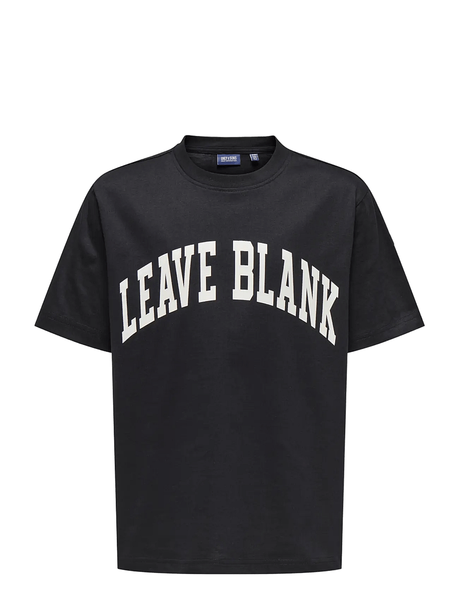 ONLY & SONS - OSJFRED LIFE RLX SS TEE LB - lühikeste varrukatega t-särgid - black onyx - 0