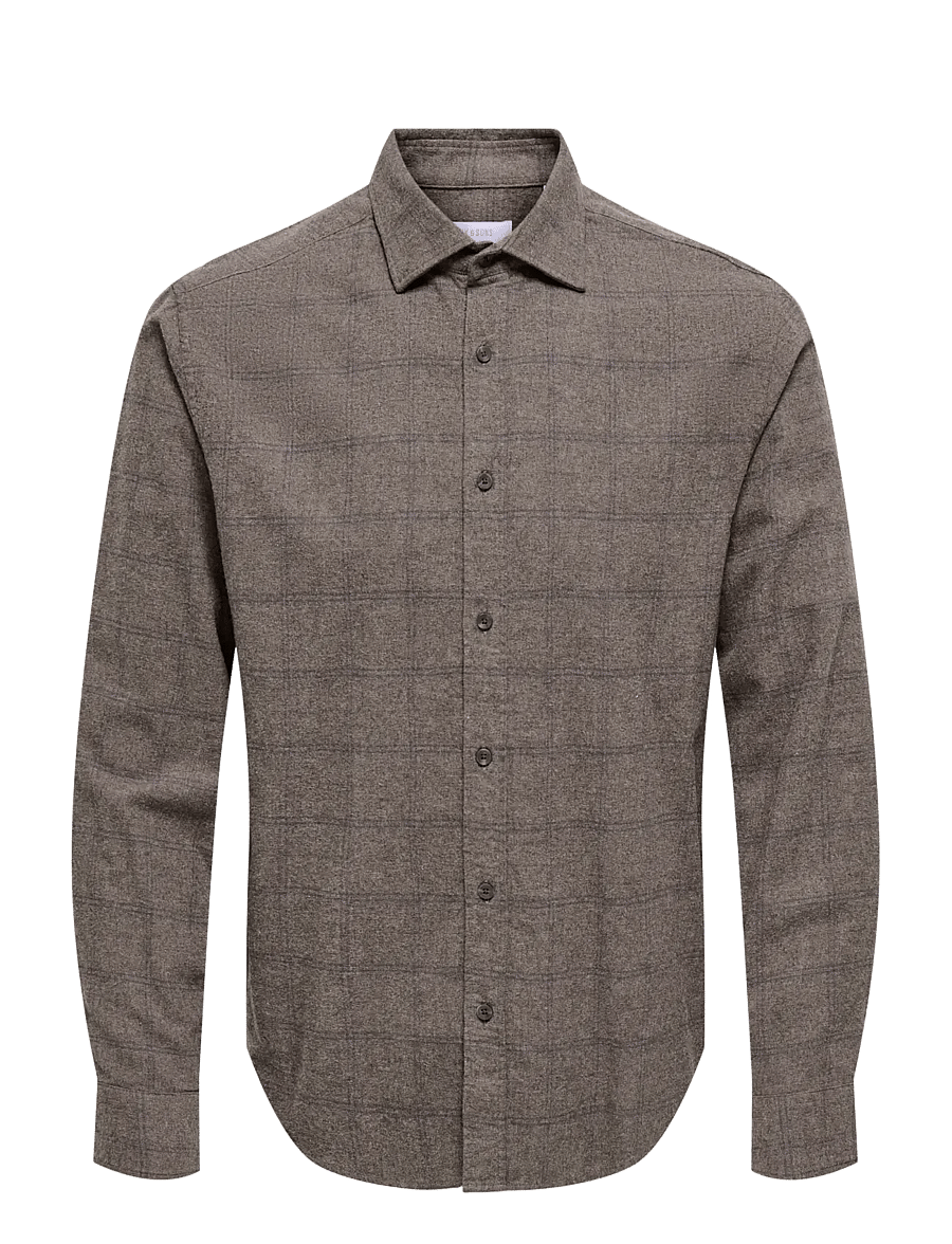 ONLY & SONS - ONSALON LS SLIM SHIRT FRML - flanell-hemden - falcon - 1
