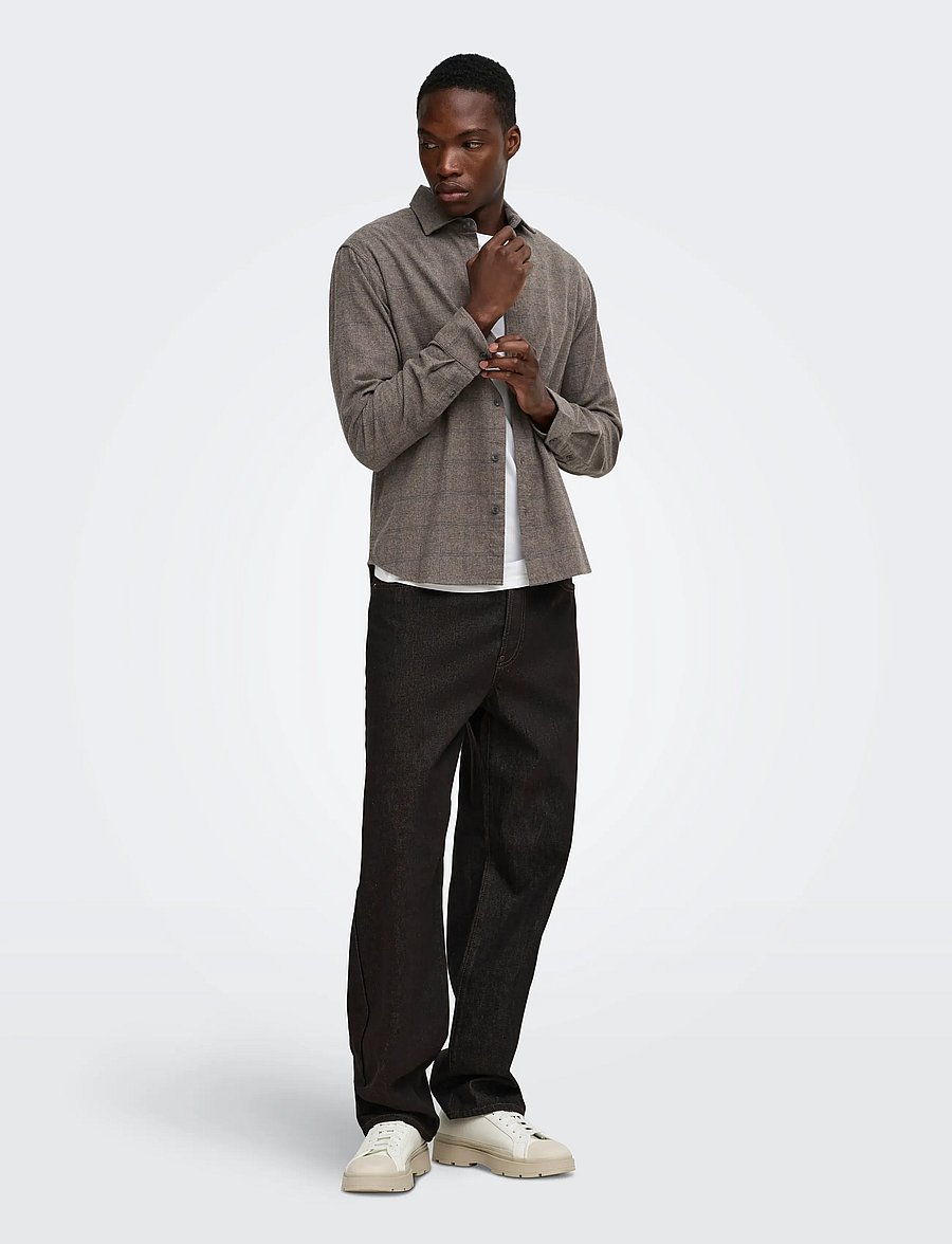 ONLY & SONS - ONSALON LS SLIM SHIRT FRML - flanell-hemden - falcon - 4