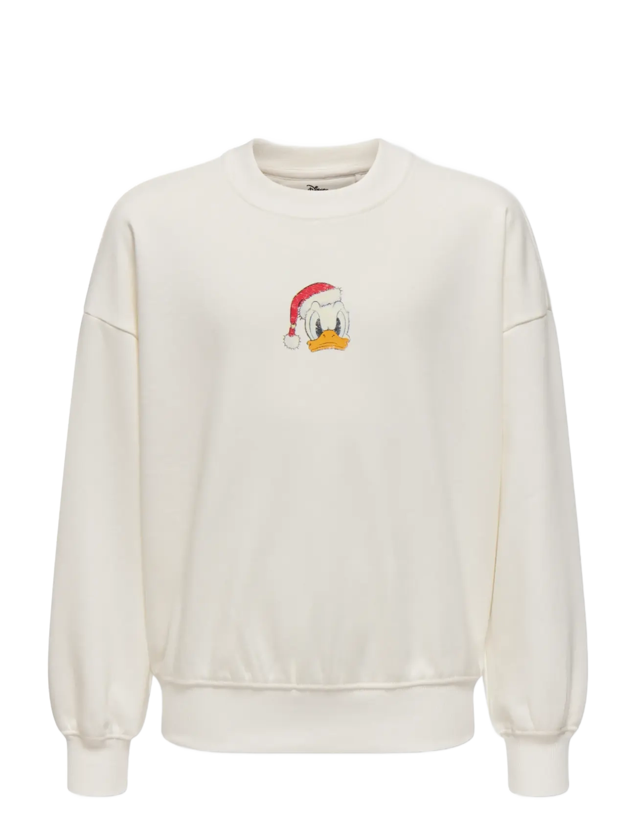 ONLY & SONS OSJCHRISTMAS OVZ LS LIC CREW SWEAT - ONLY & SONS JUNIOR - CLOUD DANCER / cream