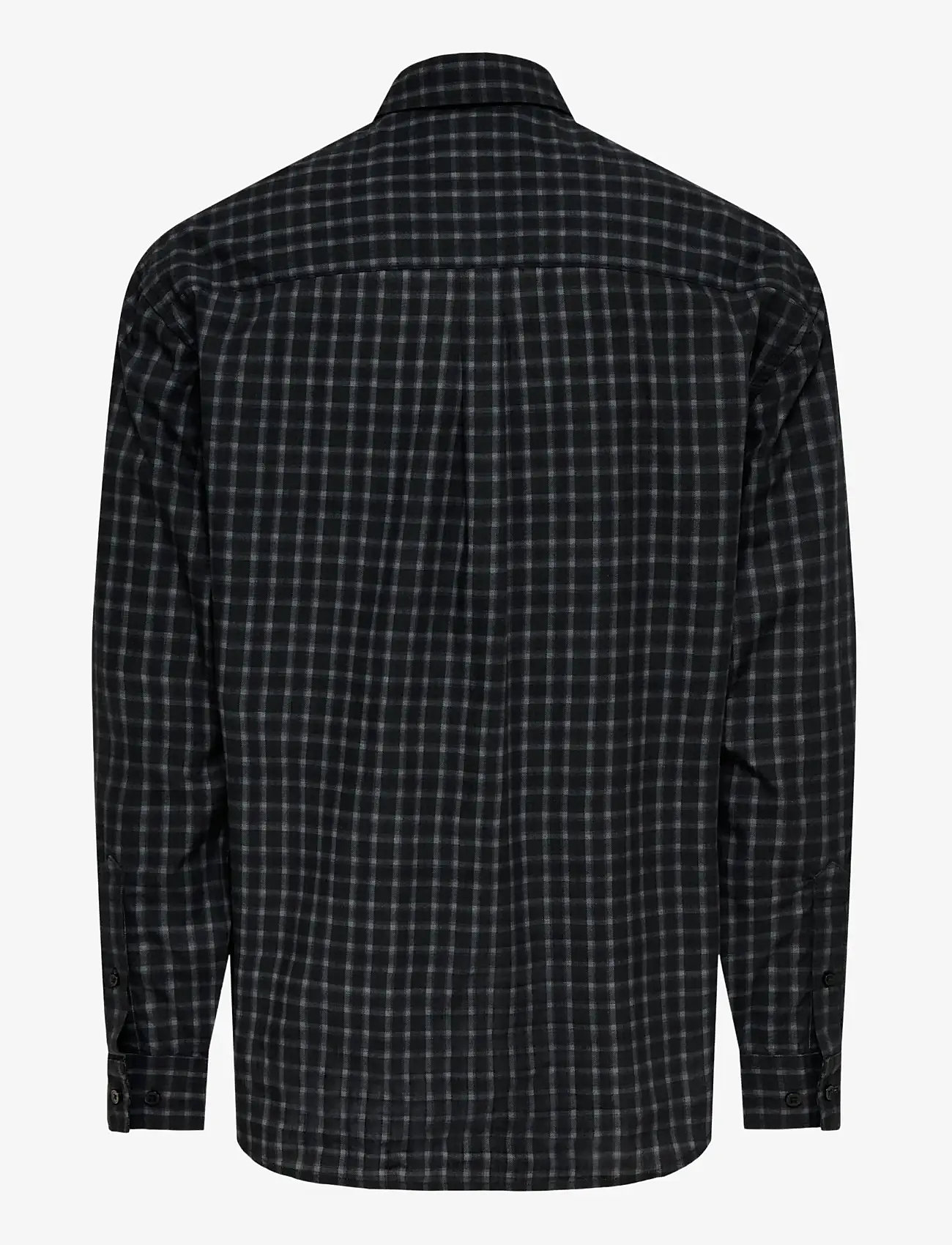 ONLY & SONS - ONSBALI POPLIN CHECKED RLX FIT L/S SHIRT - ternede skjorter - demitasse - 2