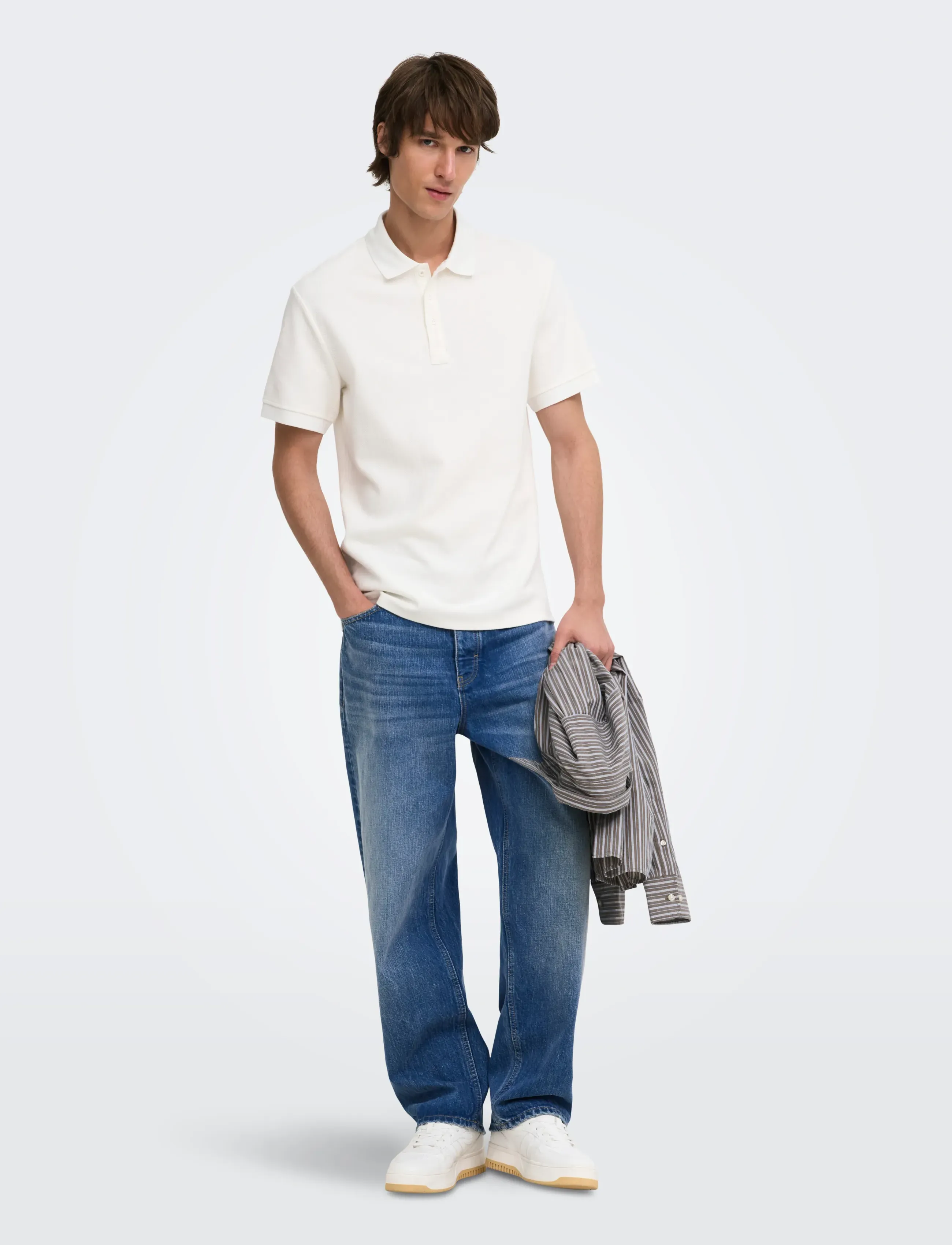 ONLY & SONS - ONSFADE LOOSE MB 9136 FG DNM NOOS - medium blue denim - 4