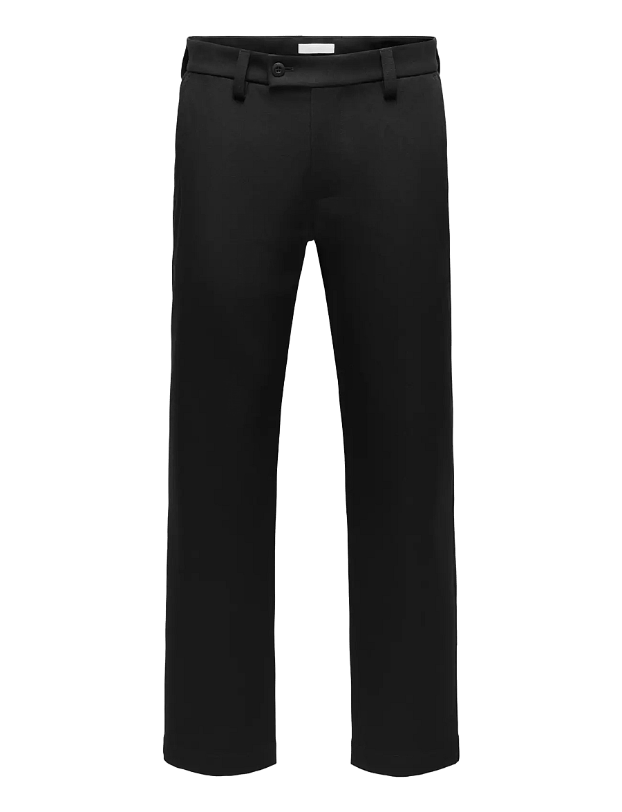 ONLY & SONS - ONSEDGE STRAIGHT TWILL 0612 PANTS FRML - habitbukser - black - 0