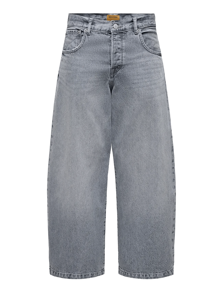ONLY & SONS - ONSKAYCE BARREL MG 9164 TAI DNM - medium grey denim - 1