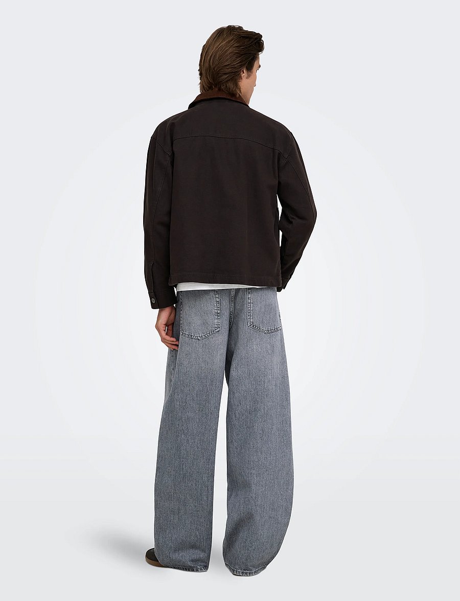 ONLY & SONS - ONSKAYCE BARREL MG 9164 TAI DNM - medium grey denim - 3