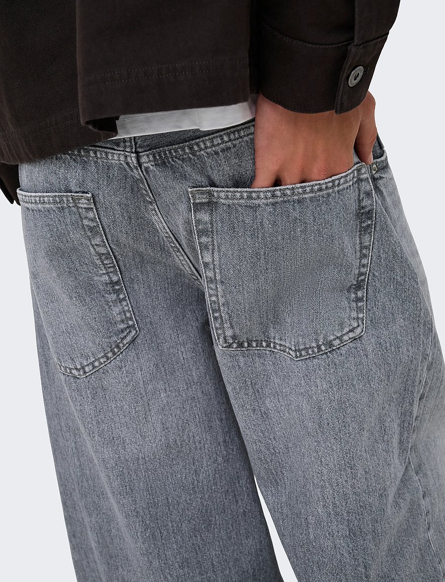 ONLY & SONS - ONSKAYCE BARREL MG 9164 TAI DNM - medium grey denim - 5