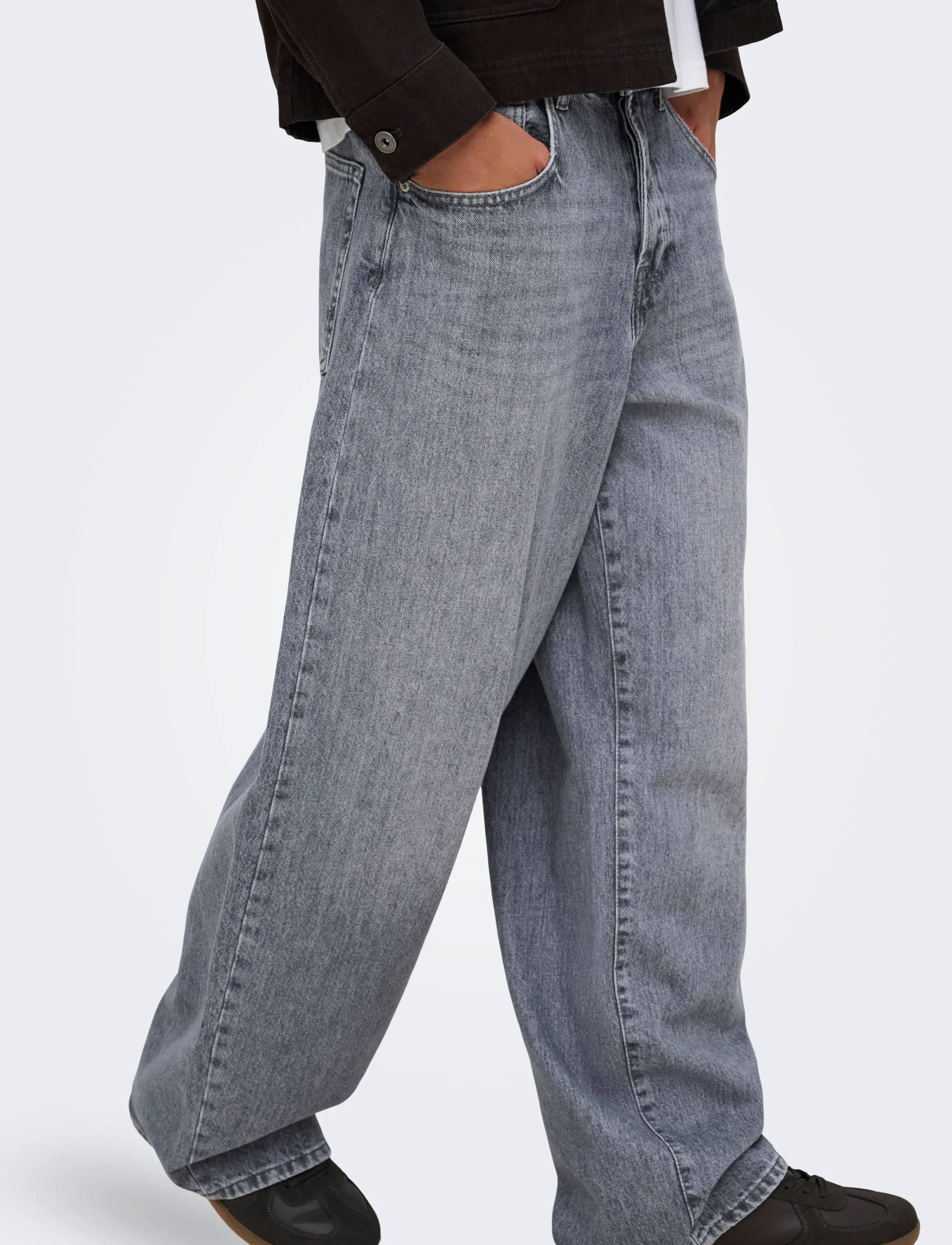 ONLY & SONS ONSKAYCE BARREL MG 9164 TAI DNM - Streetstyle - MEDIUM GREY DENIM / grey