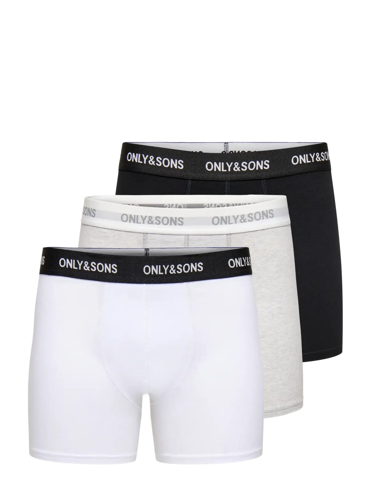 ONLY & SONS Onsbasic Solid Boxer 3Pack Noos Patterned - L - Herren