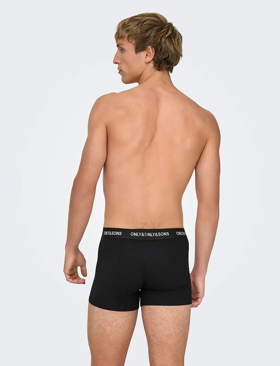 ONLY & SONS - ONSBASIC SOLID BOXER 3PACK NOOS - unterhosen im multipack - light grey melange - 3