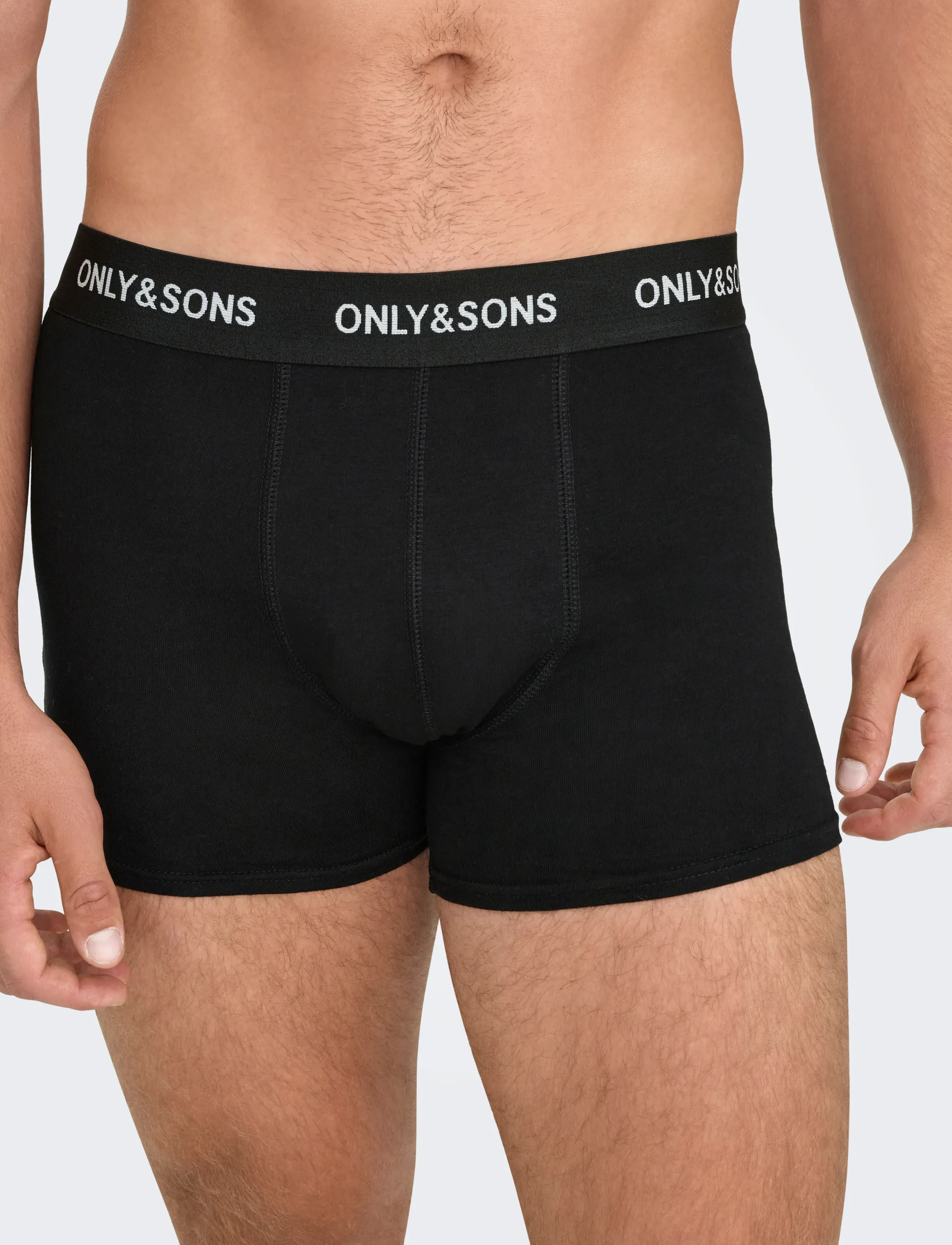 ONLY & SONS - ONSBASIC SOLID BOXER 3PACK NOOS - multipack underpants - light grey melange - 4