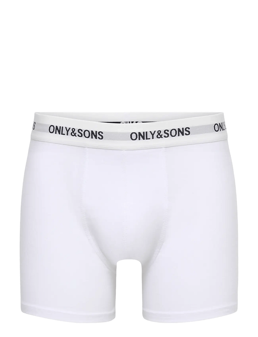 ONLY & SONS - ONSBASIC SOLID BOXER 3PACK NOOS - unterhosen im multipack - light grey melange - 3